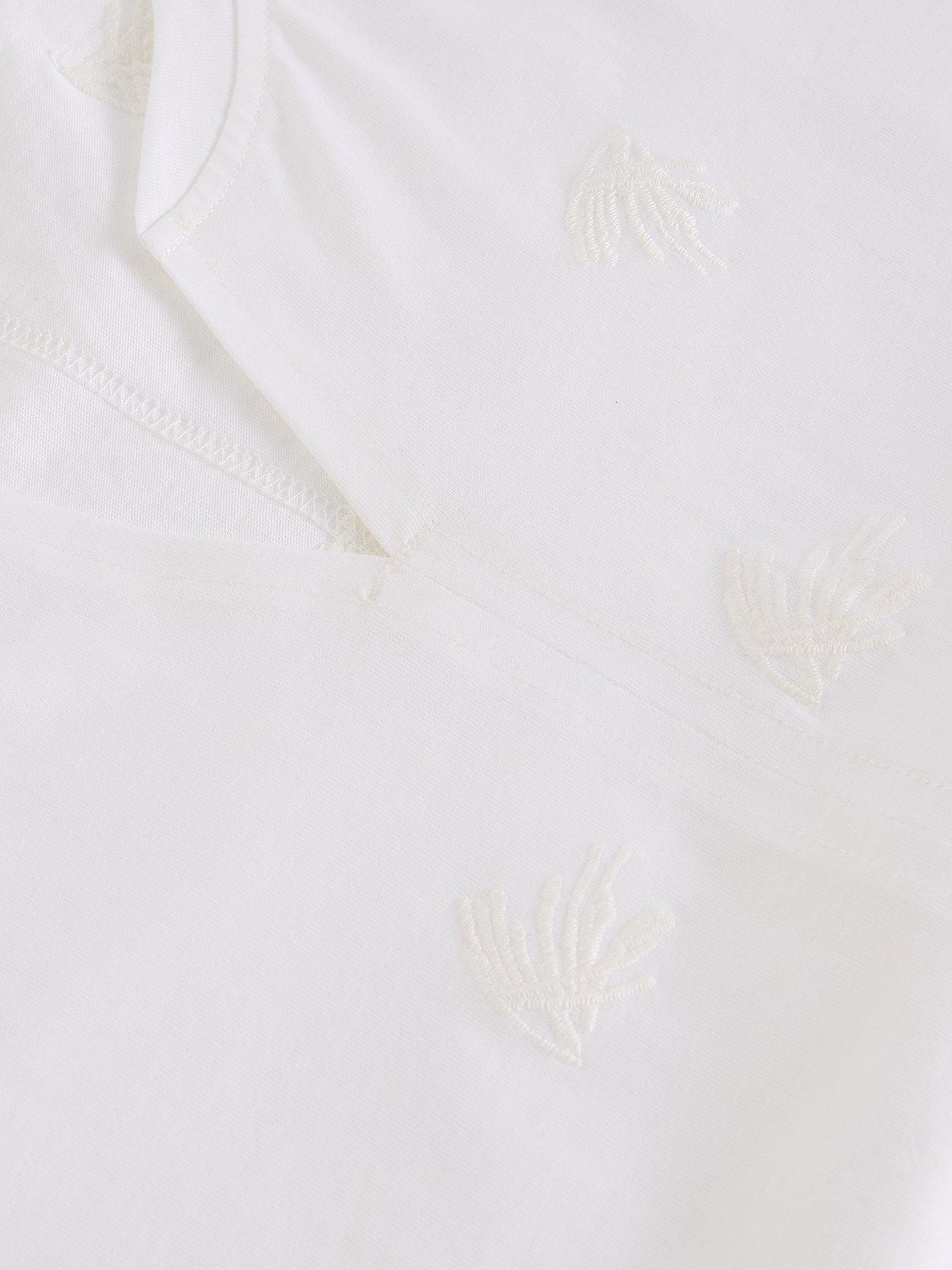 Image 6 of 6 of White Stuff Nelly Embroidered T-Shirt - White