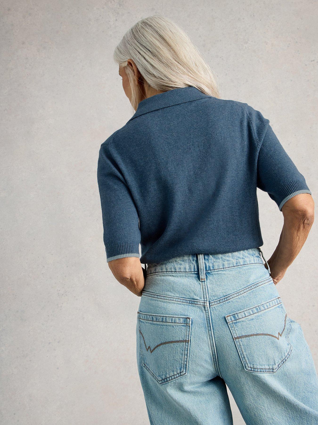 Image 2 of 6 of White Stuff Poppy Polo Top - Blue