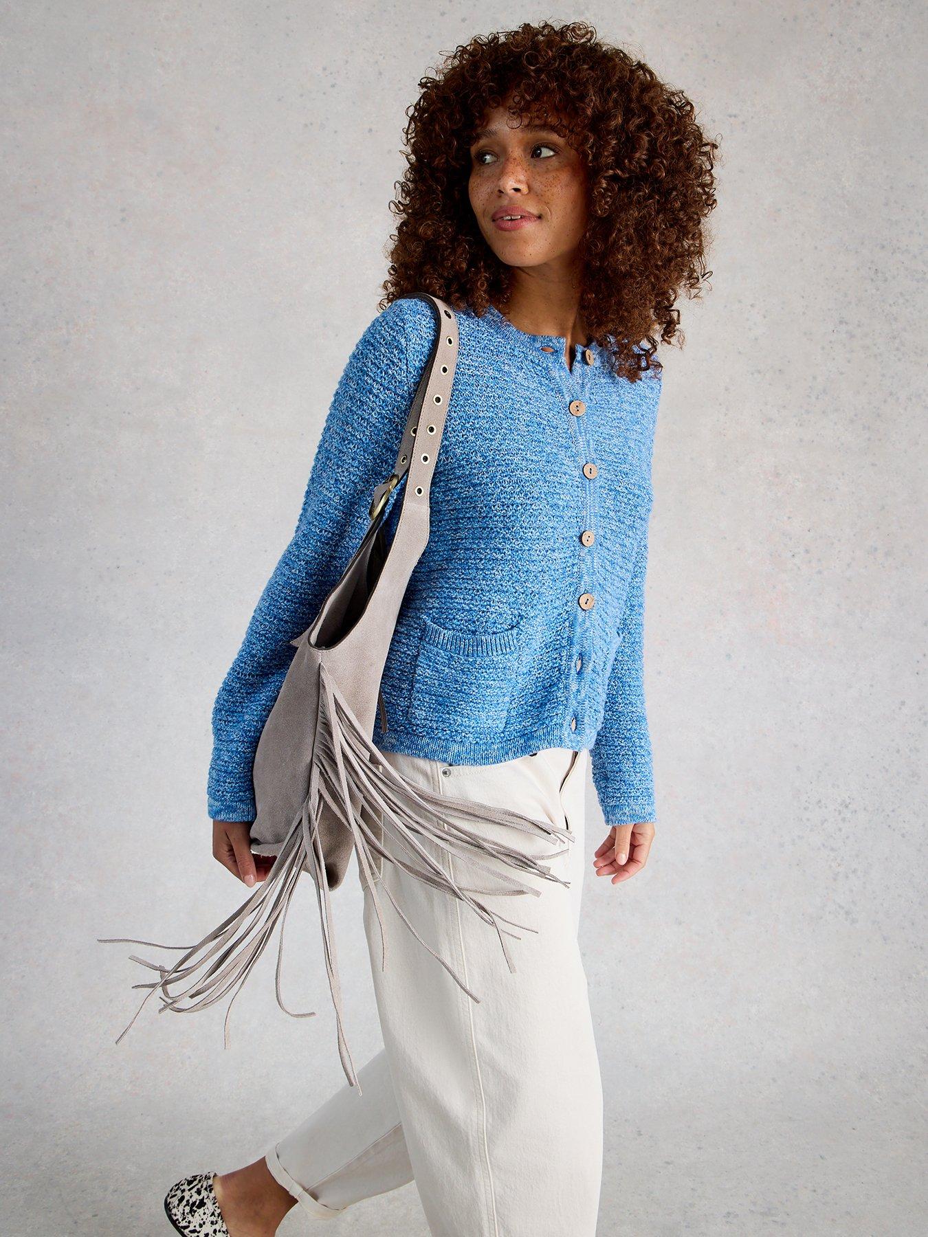 Image 4 of 6 of White Stuff Belle Cardigan - Blue