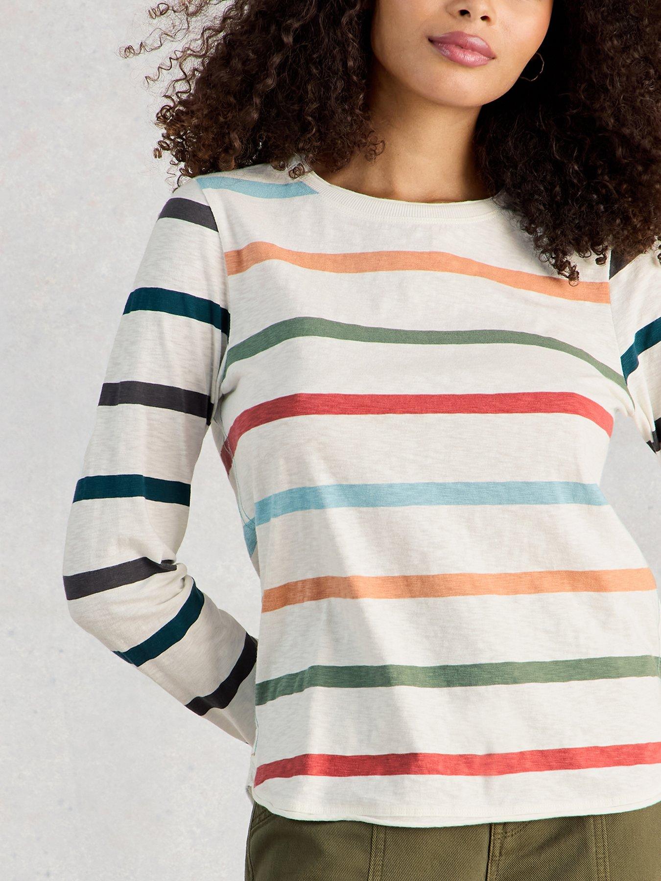 White Stuff Clara Ls Stripe Tee