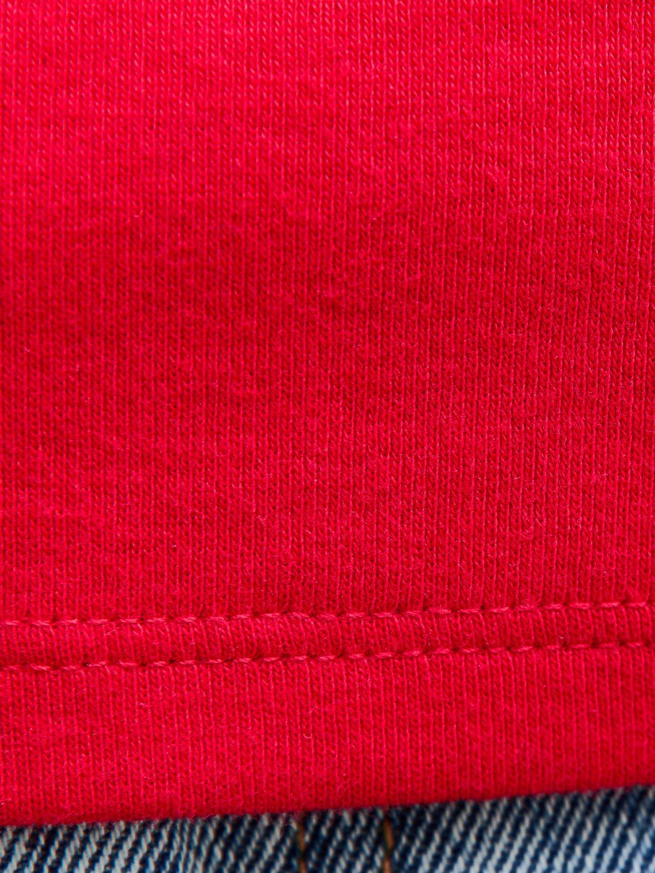 Image 5 of 5 of New Look 915 Girls Ruched Side Bandeau Top - Dark Red