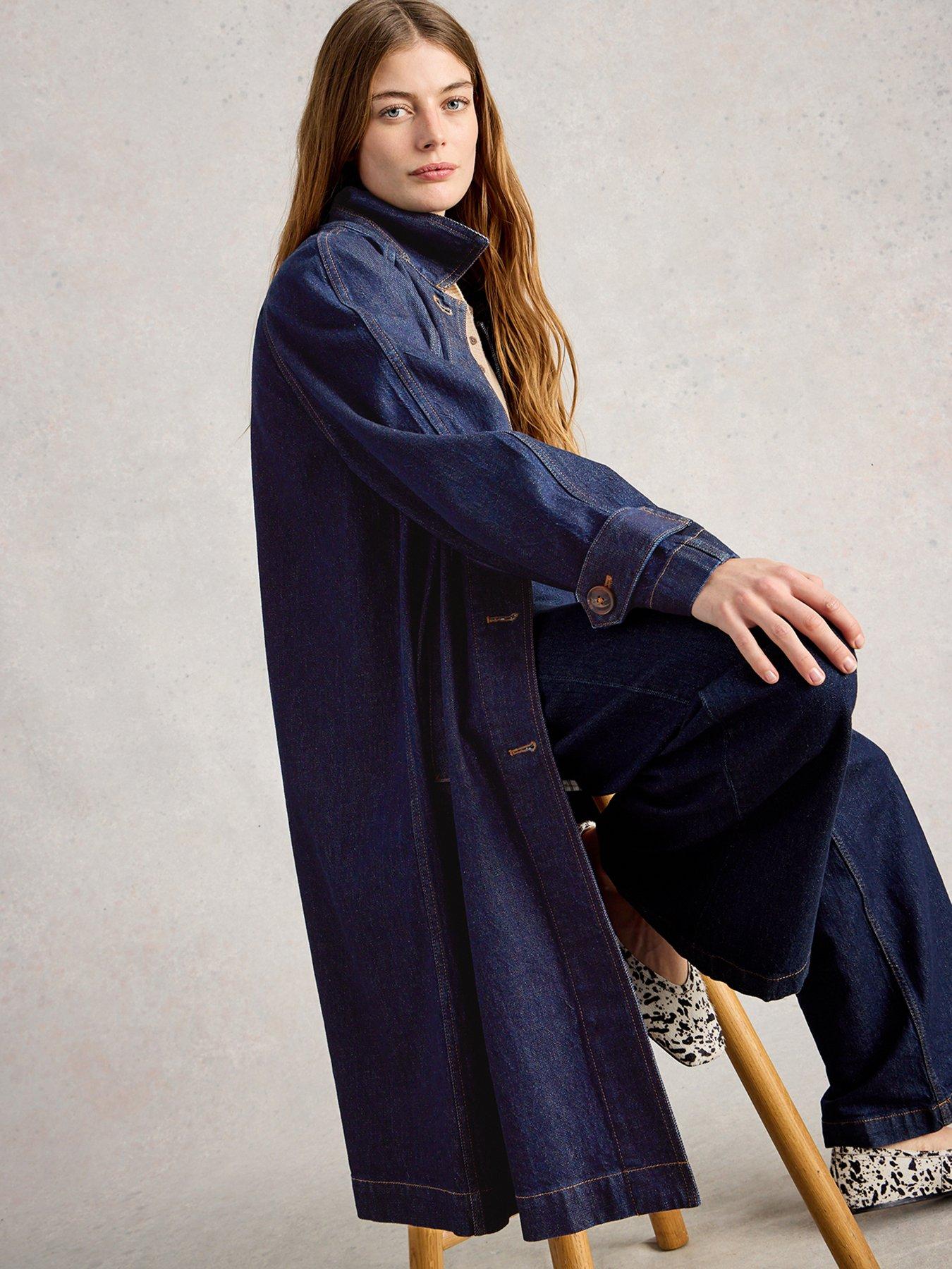 Image 3 of 6 of White Stuff Oakleigh Denim Coat - Blue