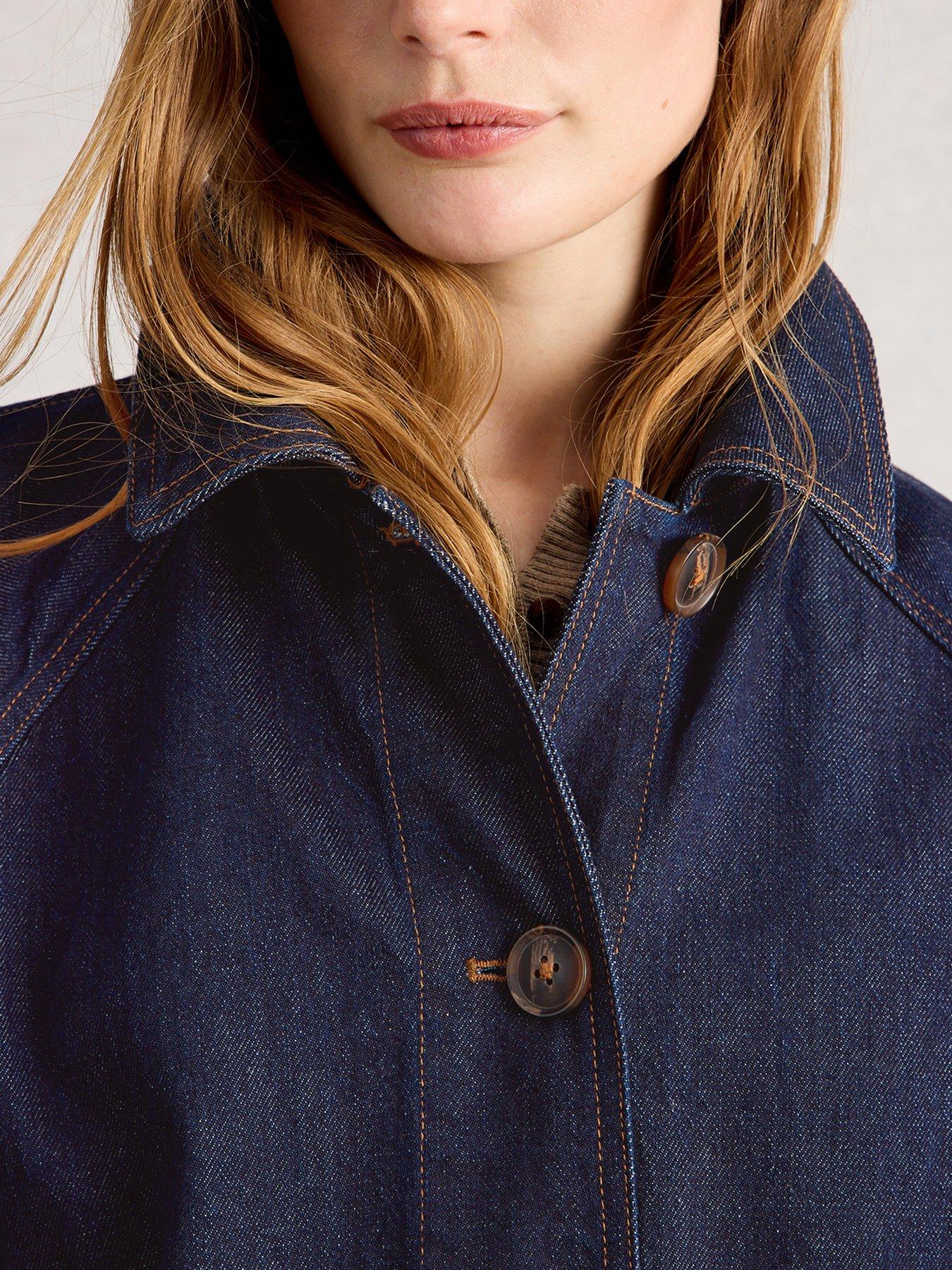 Image 4 of 6 of White Stuff Oakleigh Denim Coat - Blue