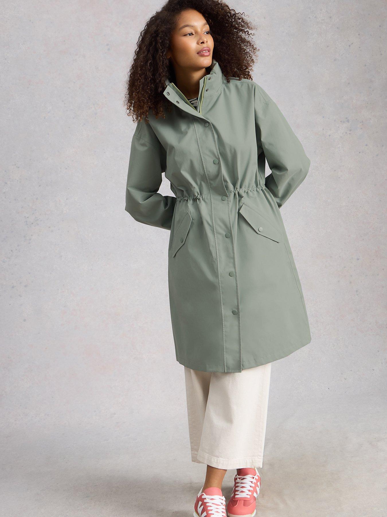 White Stuff Beth Waterproof Coat - Green