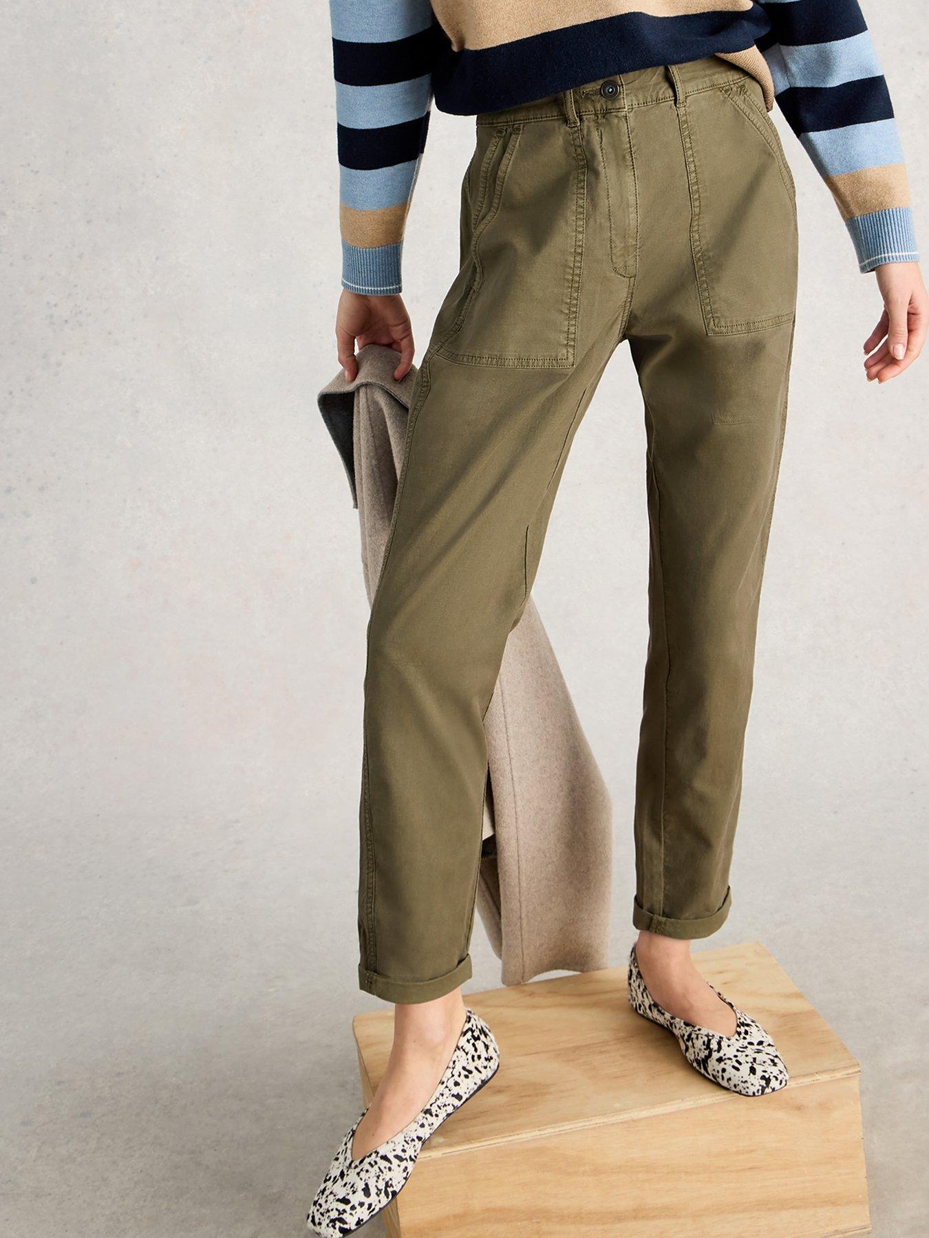 White Stuff Twister Chino Trouser - Green
