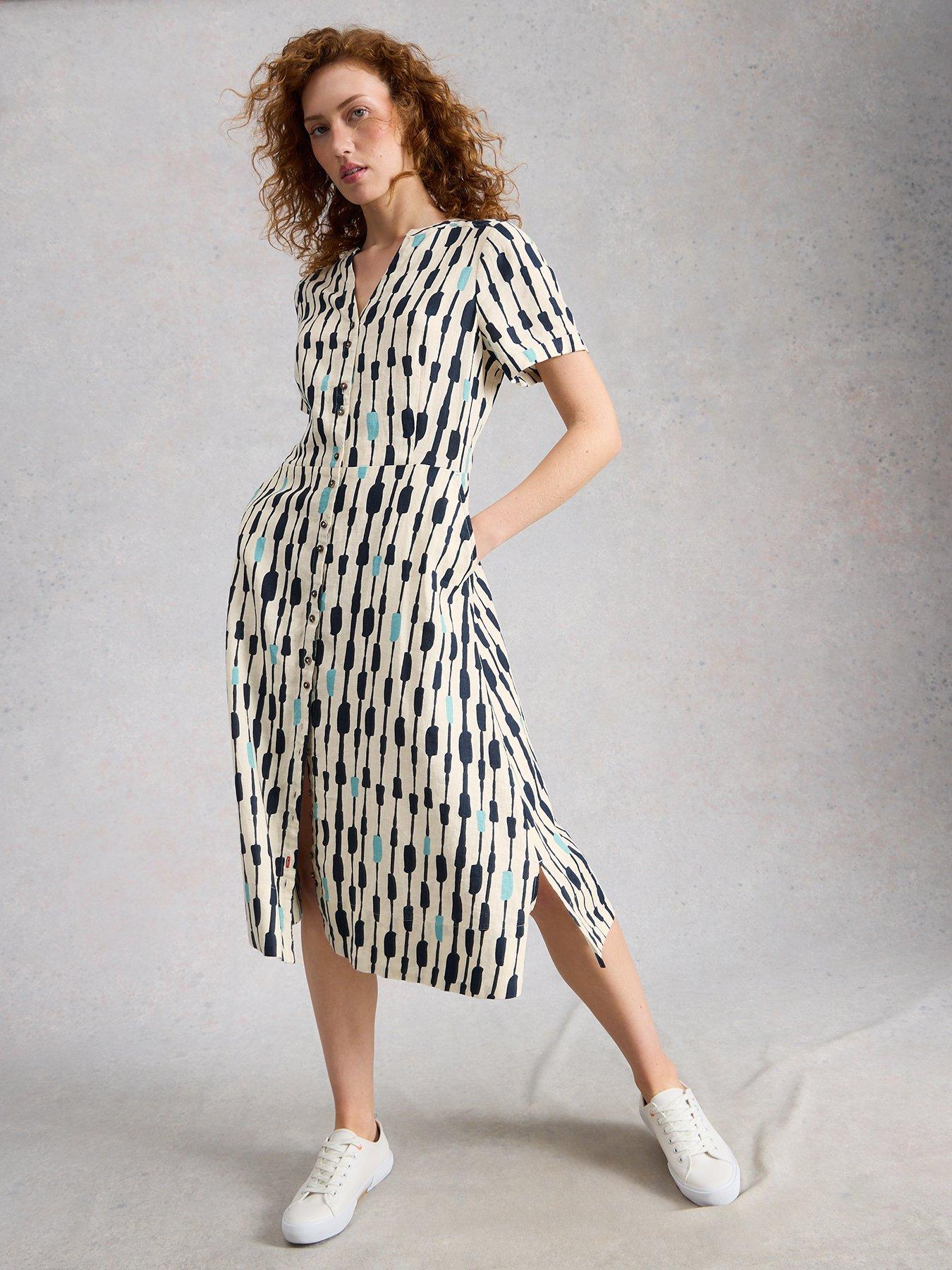 White Stuff Iris Linen Dress
