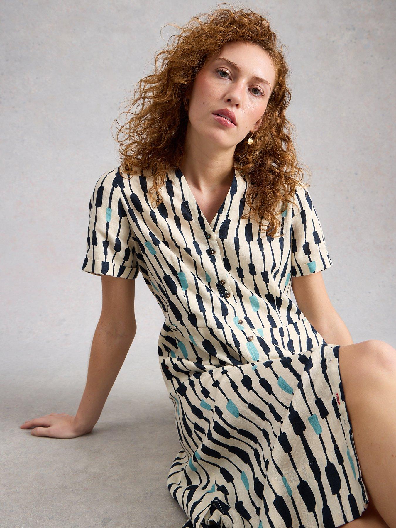 Image 4 of 6 of White Stuff Iris Linen Dress