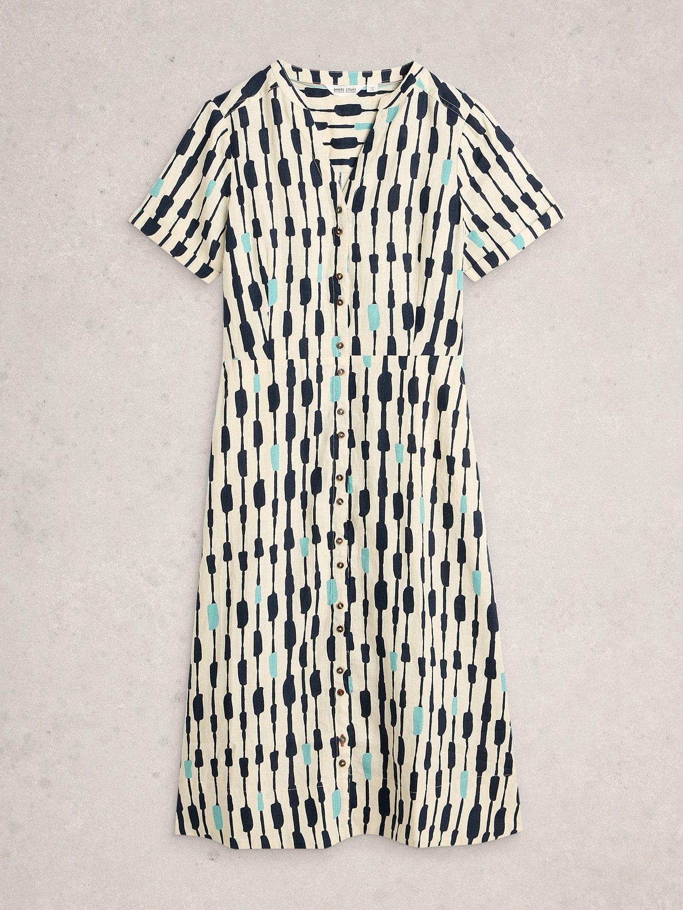 Image 5 of 6 of White Stuff Iris Linen Dress
