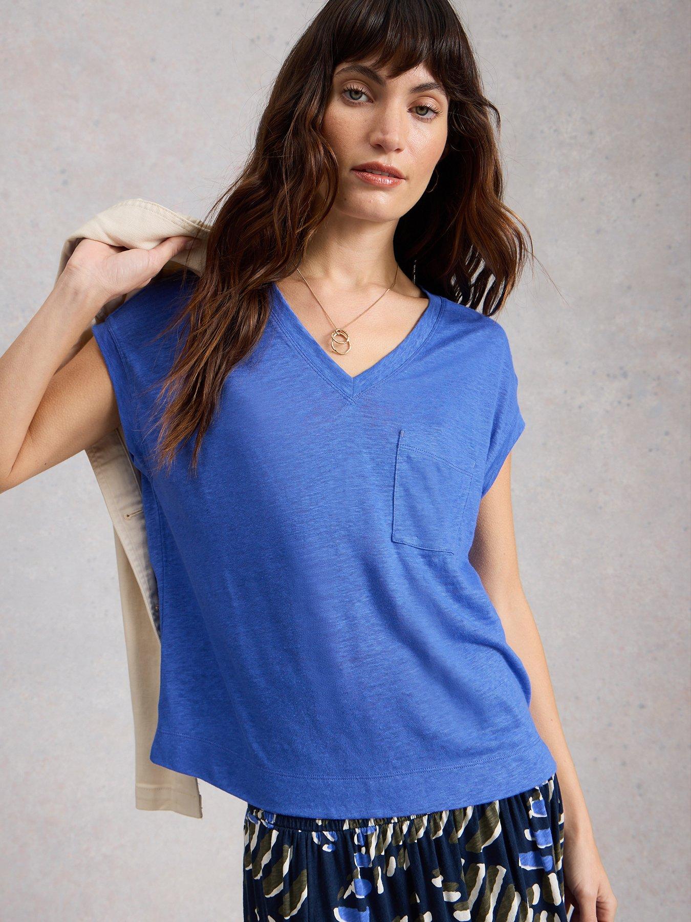 White Stuff Iris Linen Tee