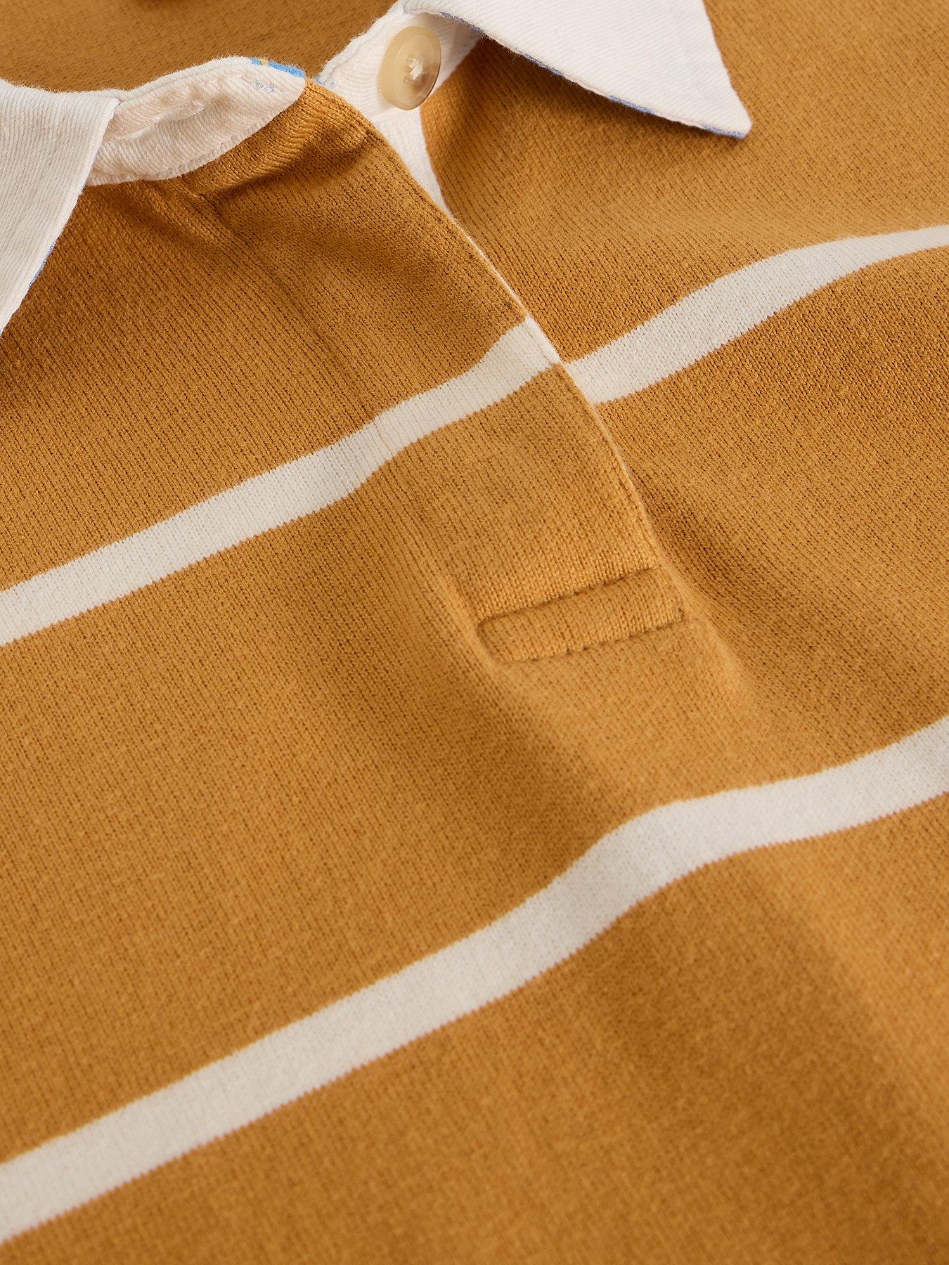 Image 6 of 6 of White Stuff Stella Stripe Rugby Top - Yellow