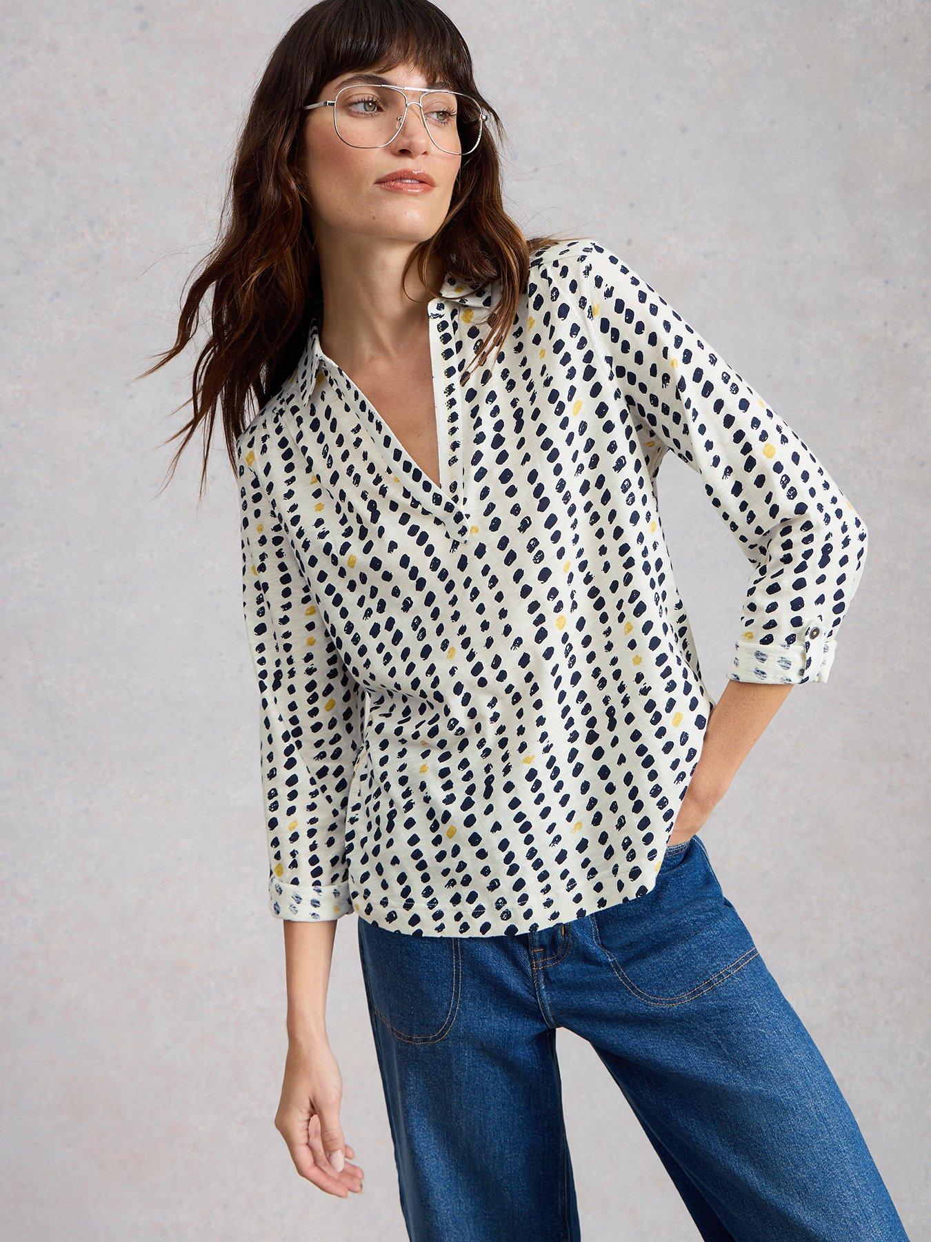 White Stuff Allie Jersey Shirt - White