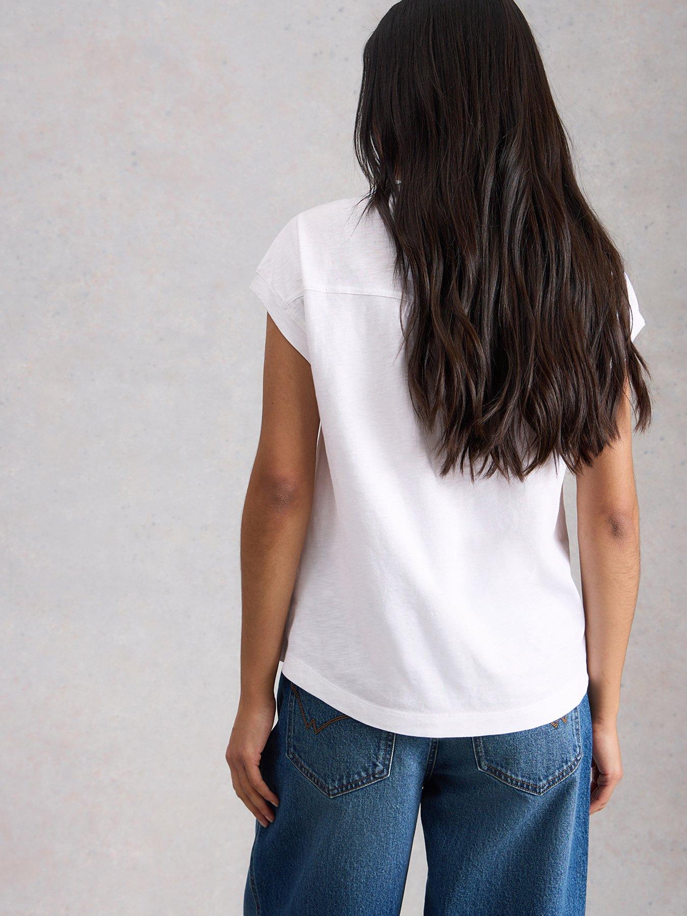 Image 2 of 6 of White Stuff Cecily Sleeveless Shirt - White