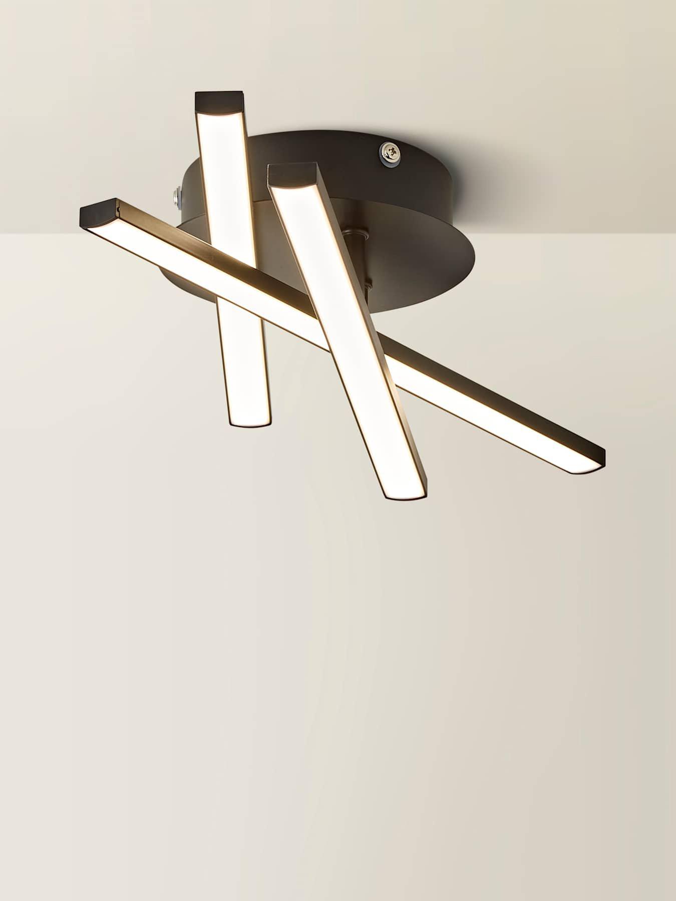 ValueLights Infinity Black Adjustable Crossover IP44 Integrated LED ...