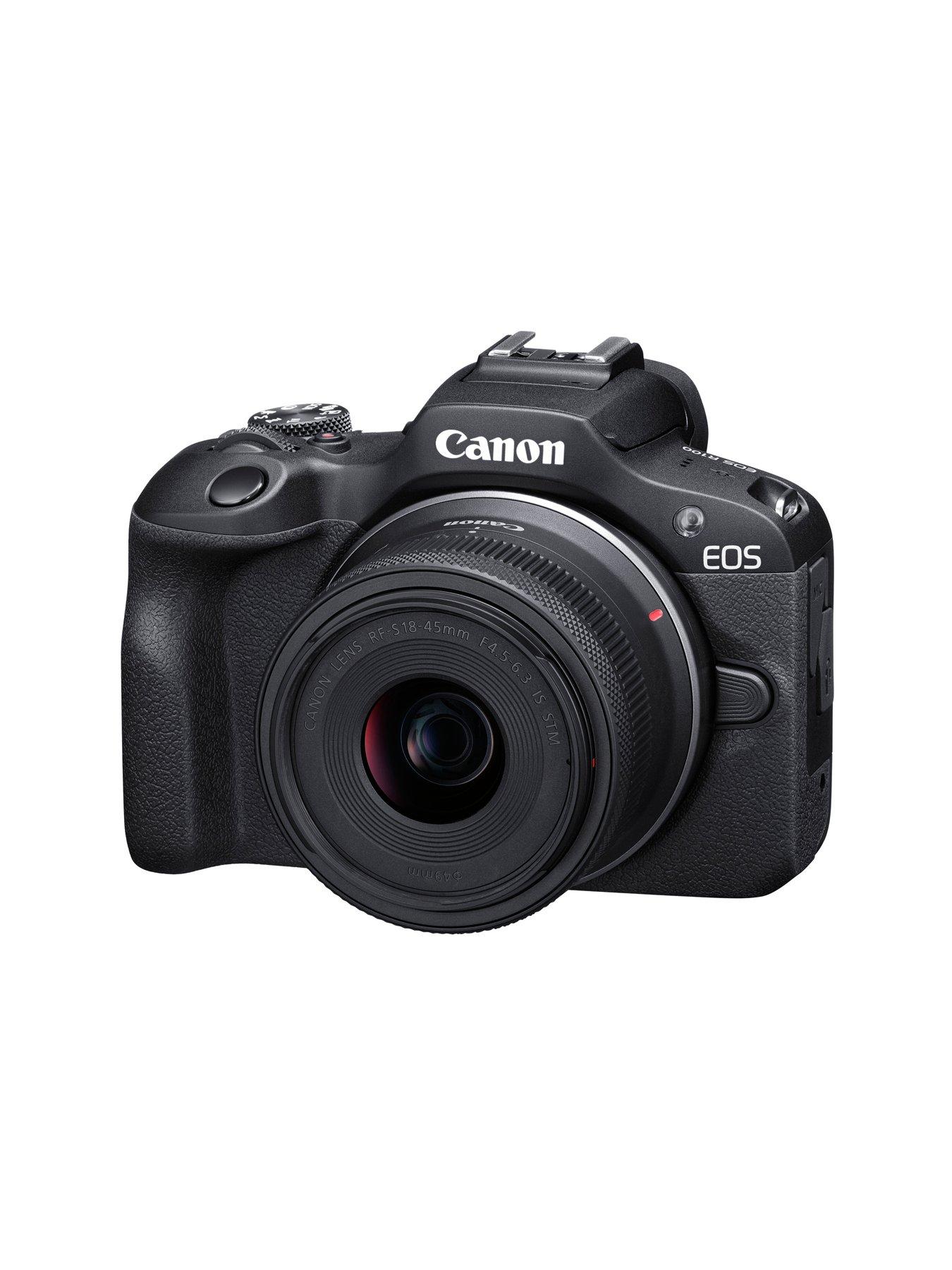 Image 2 of 6 of Canon EOS R100 Camera with&nbsp;RF-S 18-45mm Lens plus CP1500 Printer and KP-36IP Ink &amp; Postcard-sized&nbsp;Paper (36 Shot)