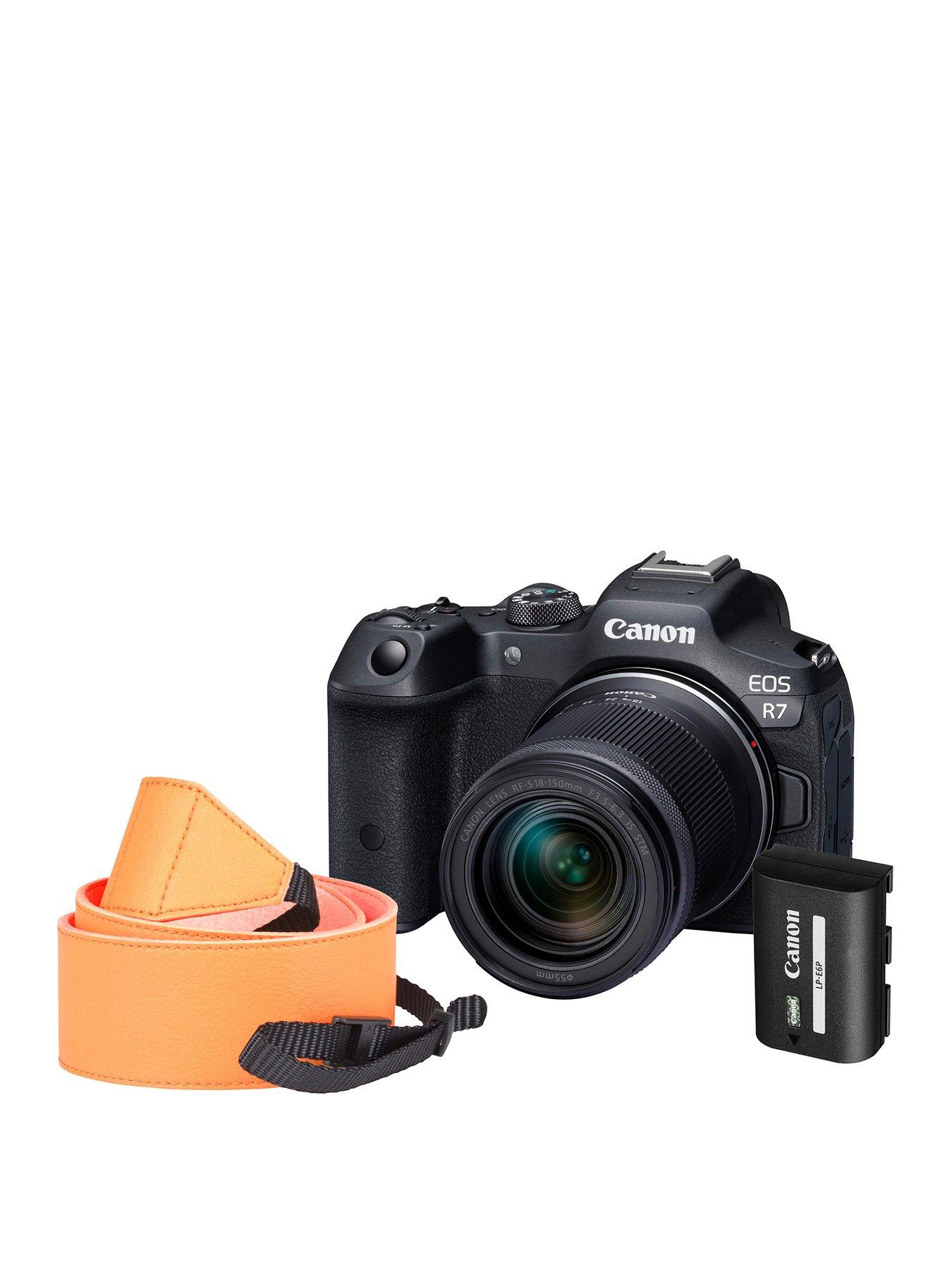 Canon EOS R7 Camera Kit inc RF-S 18-150mm Lens, Neck Strap & Additional ...