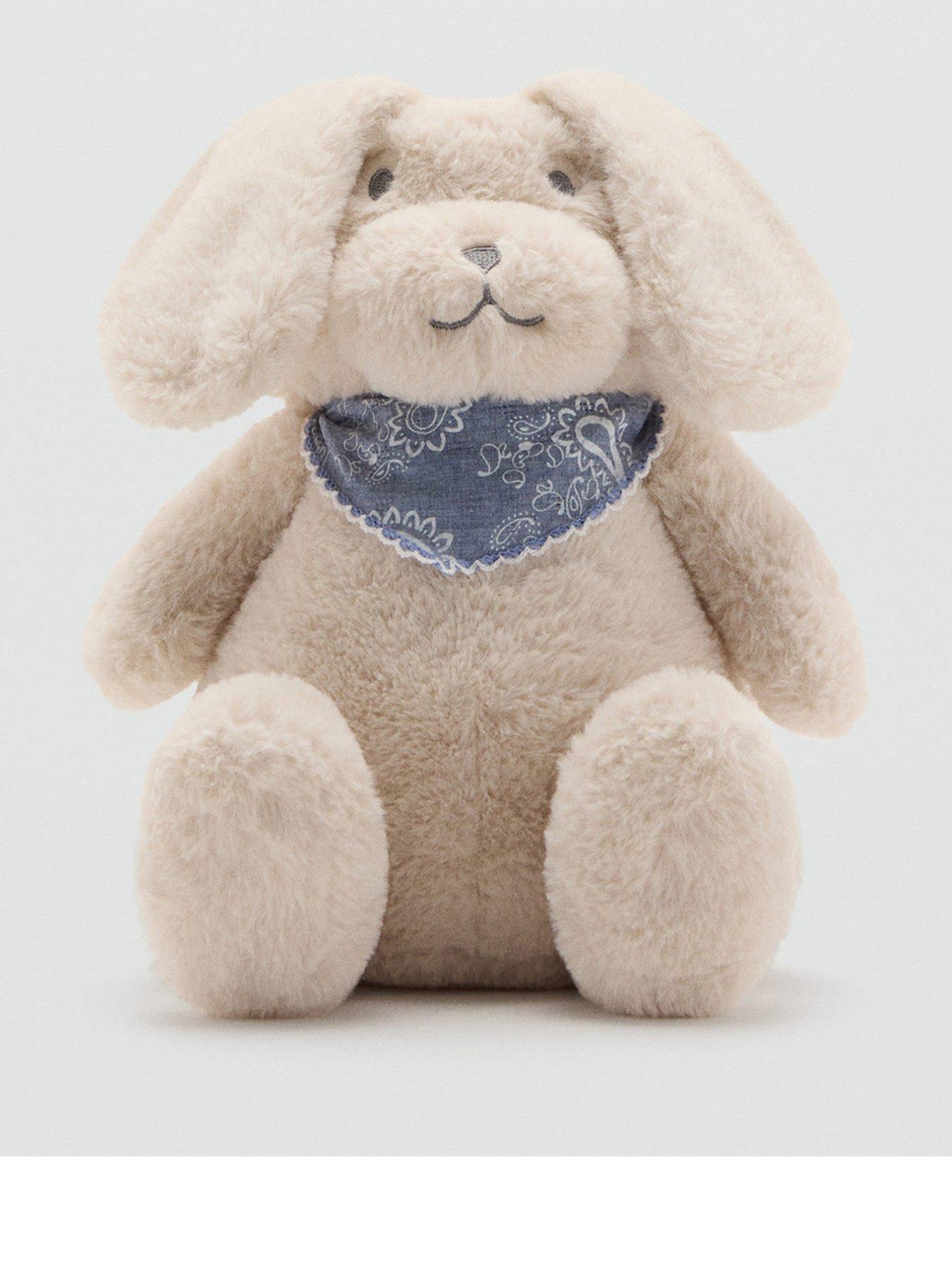 Mango Younger Girls Fluffy Doggy Backpack - Beige