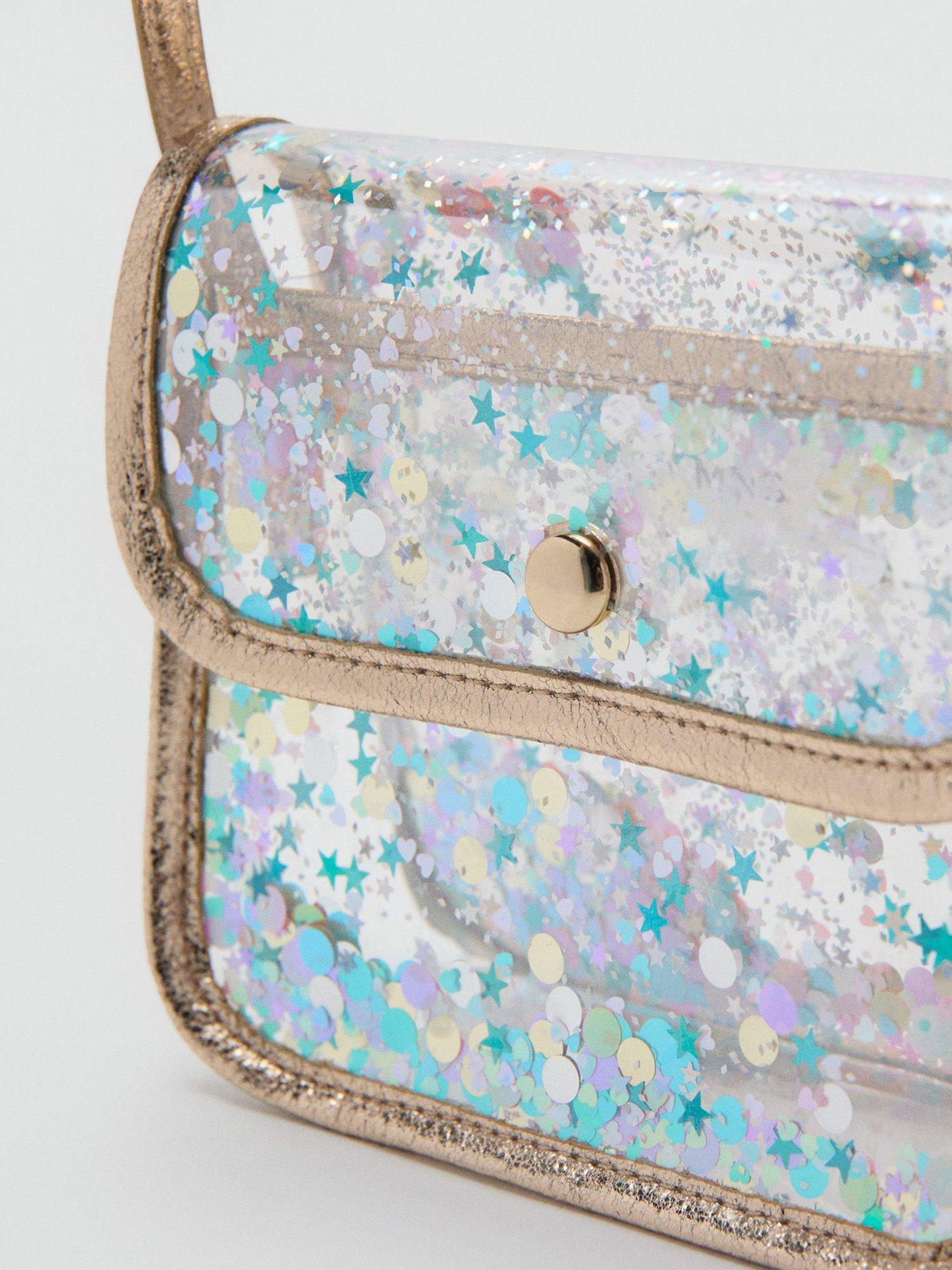 Image 4 of 4 of Mango Younger Girls Sparkle Mini Bag - Gold