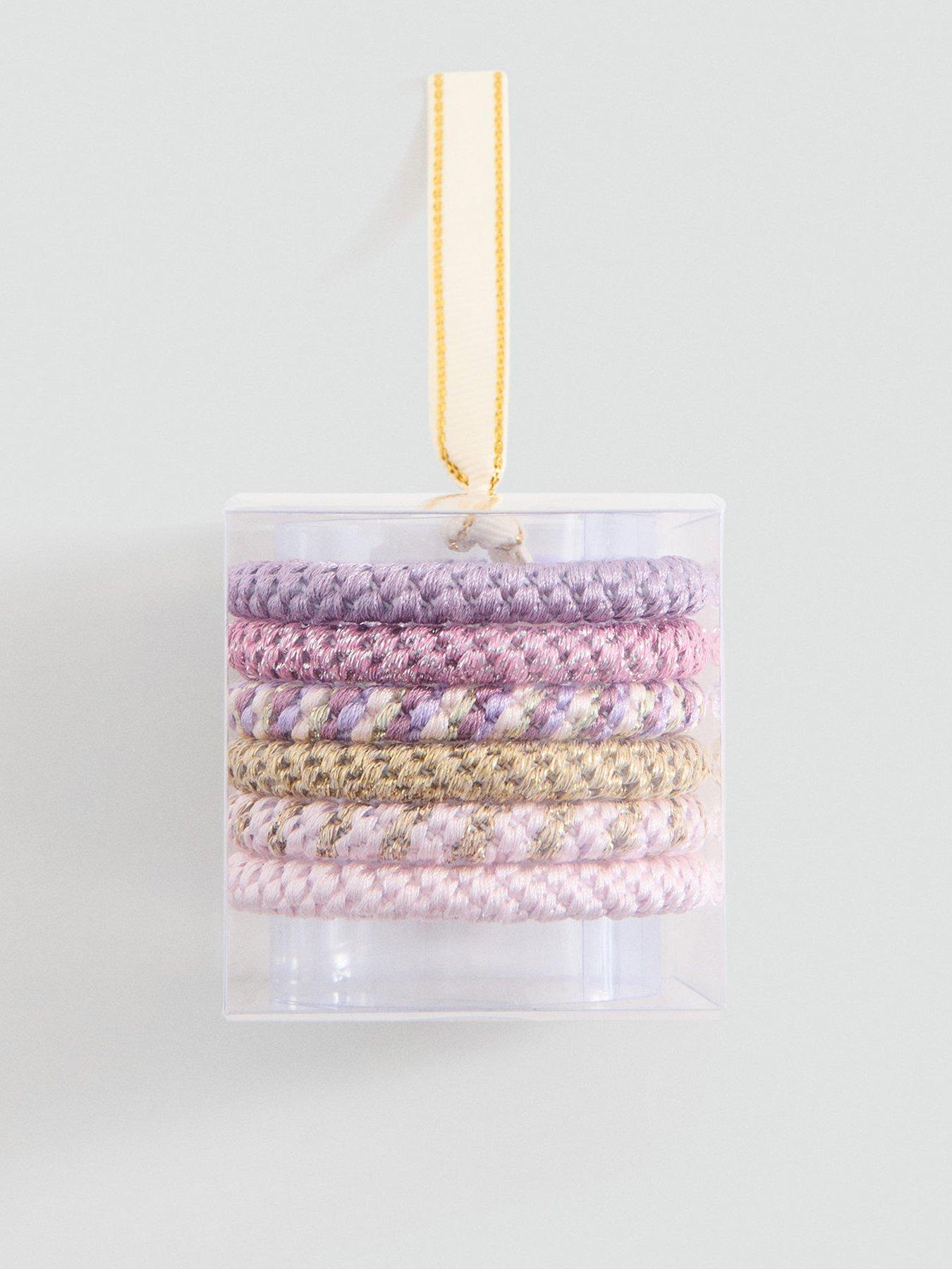 Mango Girls 6 Pack Of Bobbles - Pink