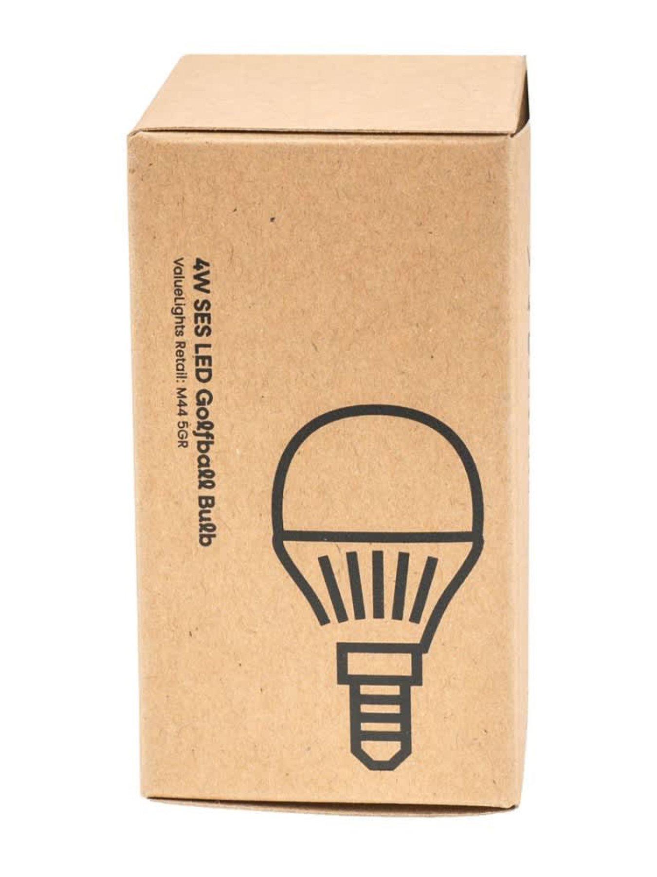 ValueLights Pack of 6 E14 4W LED Globe Light Bulbs Warm White | Very