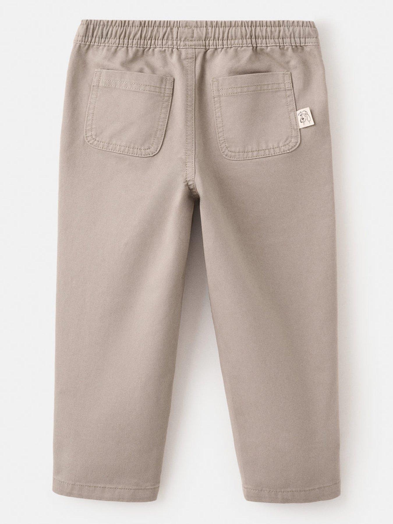 Image 2 of 4 of Mango Younger Boys Elasticated Waistband Trousers - Brown