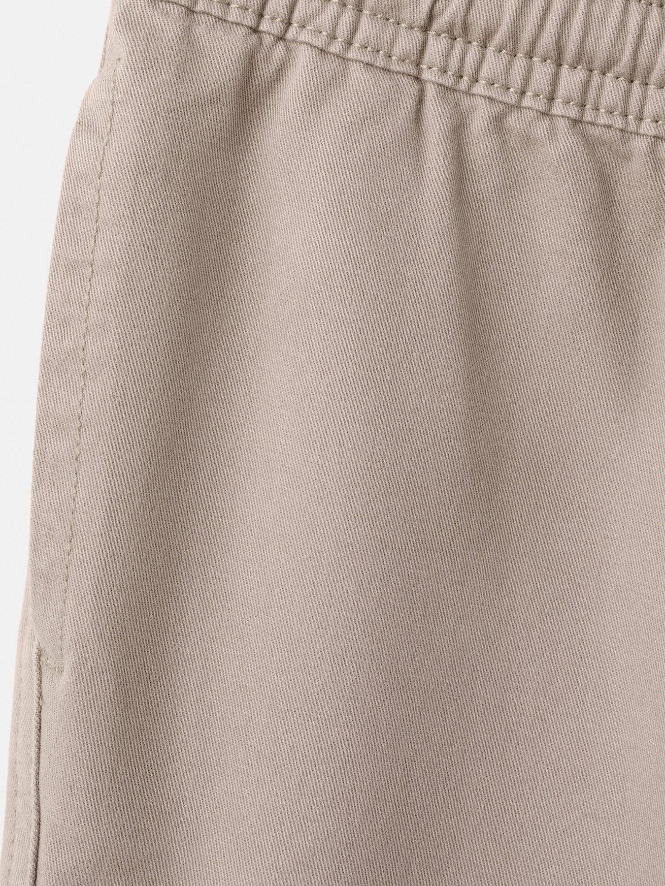 Image 3 of 4 of Mango Younger Boys Elasticated Waistband Trousers - Brown