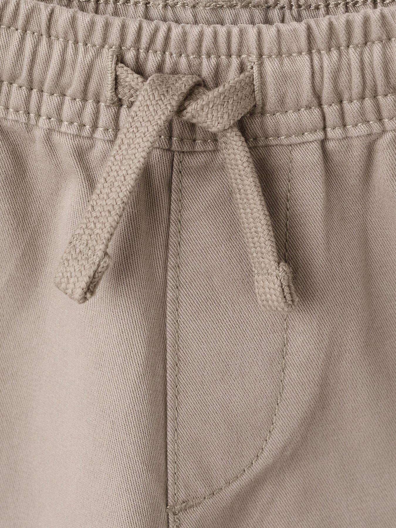 Image 4 of 4 of Mango Younger Boys Elasticated Waistband Trousers - Brown