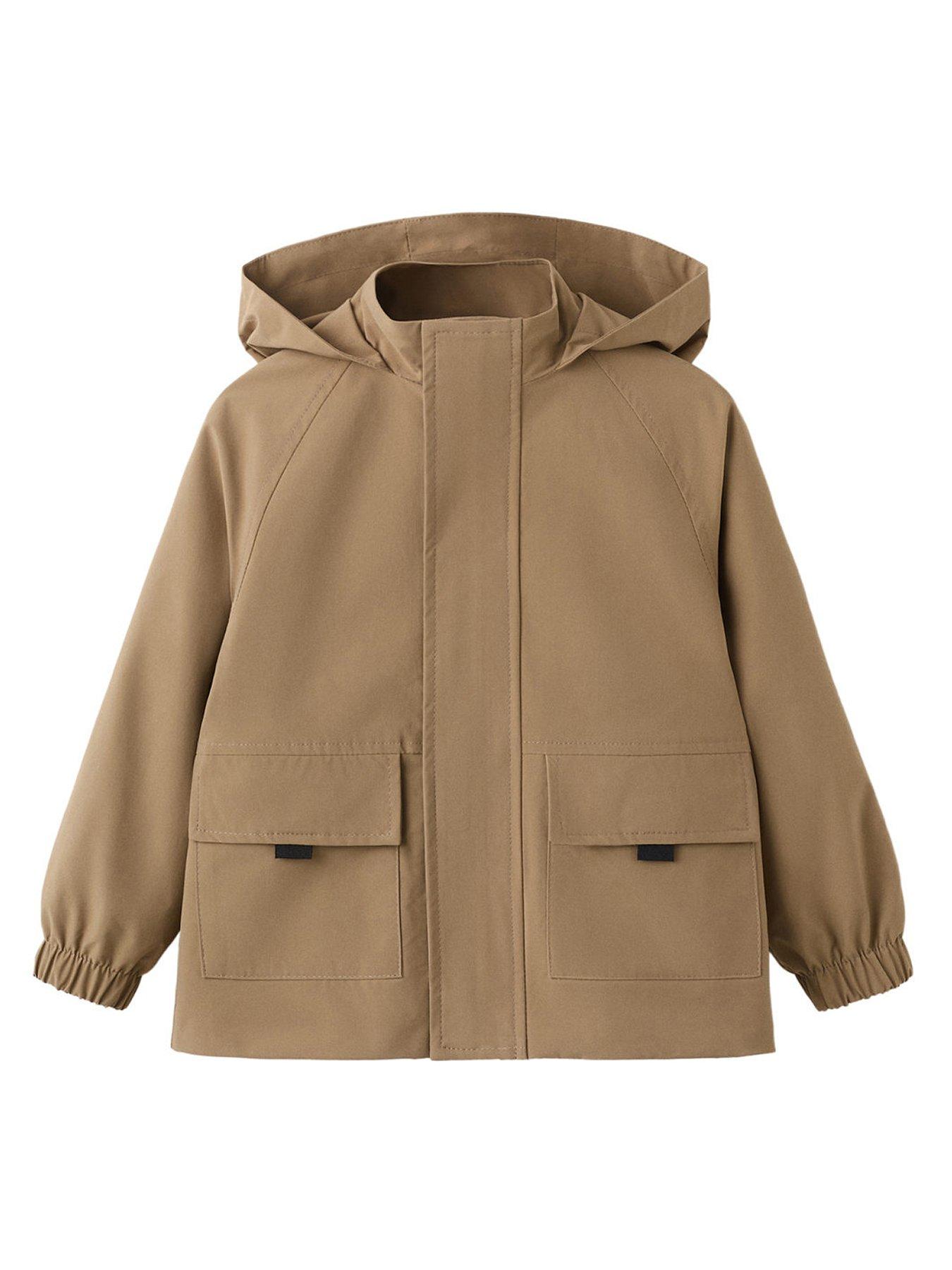 Mango Younger Boys Hooded Parka - Brown
