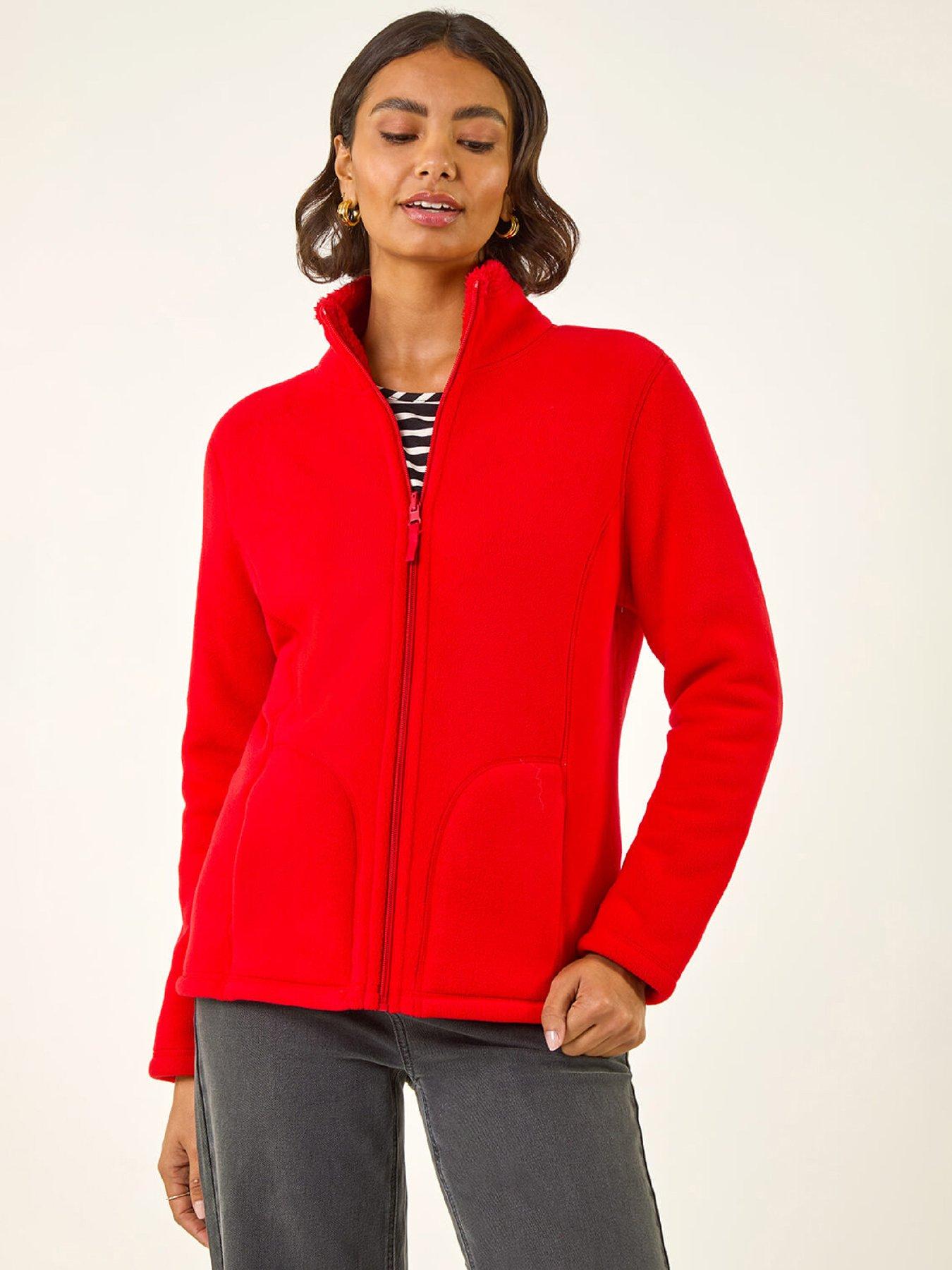 Roman Reversible Fleece Zip Jacket - Red