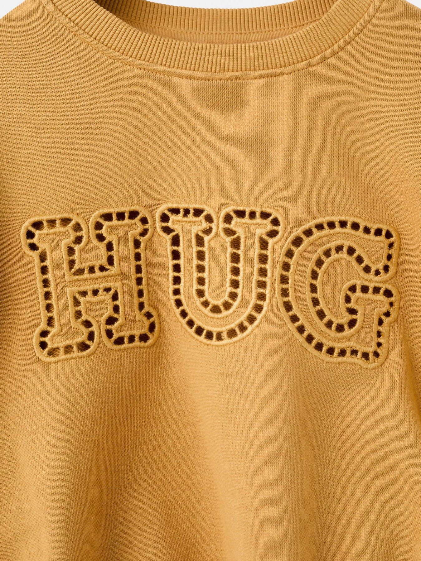 Image 4 of 4 of Mango Younger Girls Hug Sweatshirt - Yellow