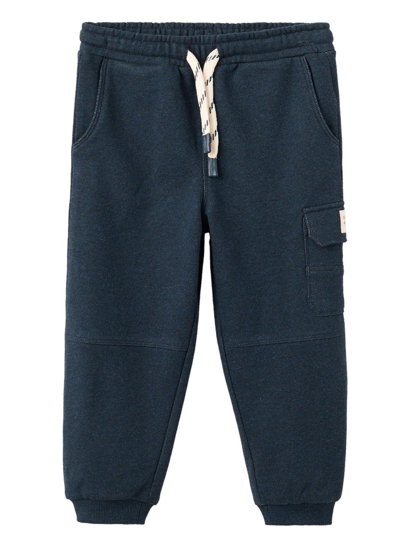Mango Younger Boys Cuffed Joggers - Navy