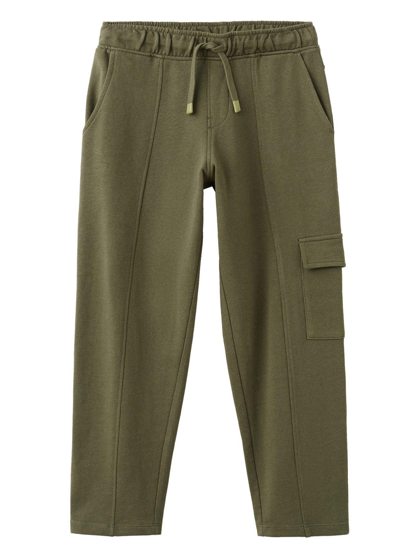 Mango: Boys Pocket Straight Fit Joggers - Khaki