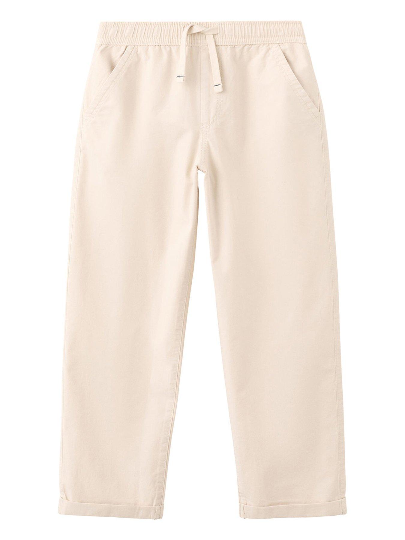 Mango Boys Elasticated Waist Chino Trousers - Beige