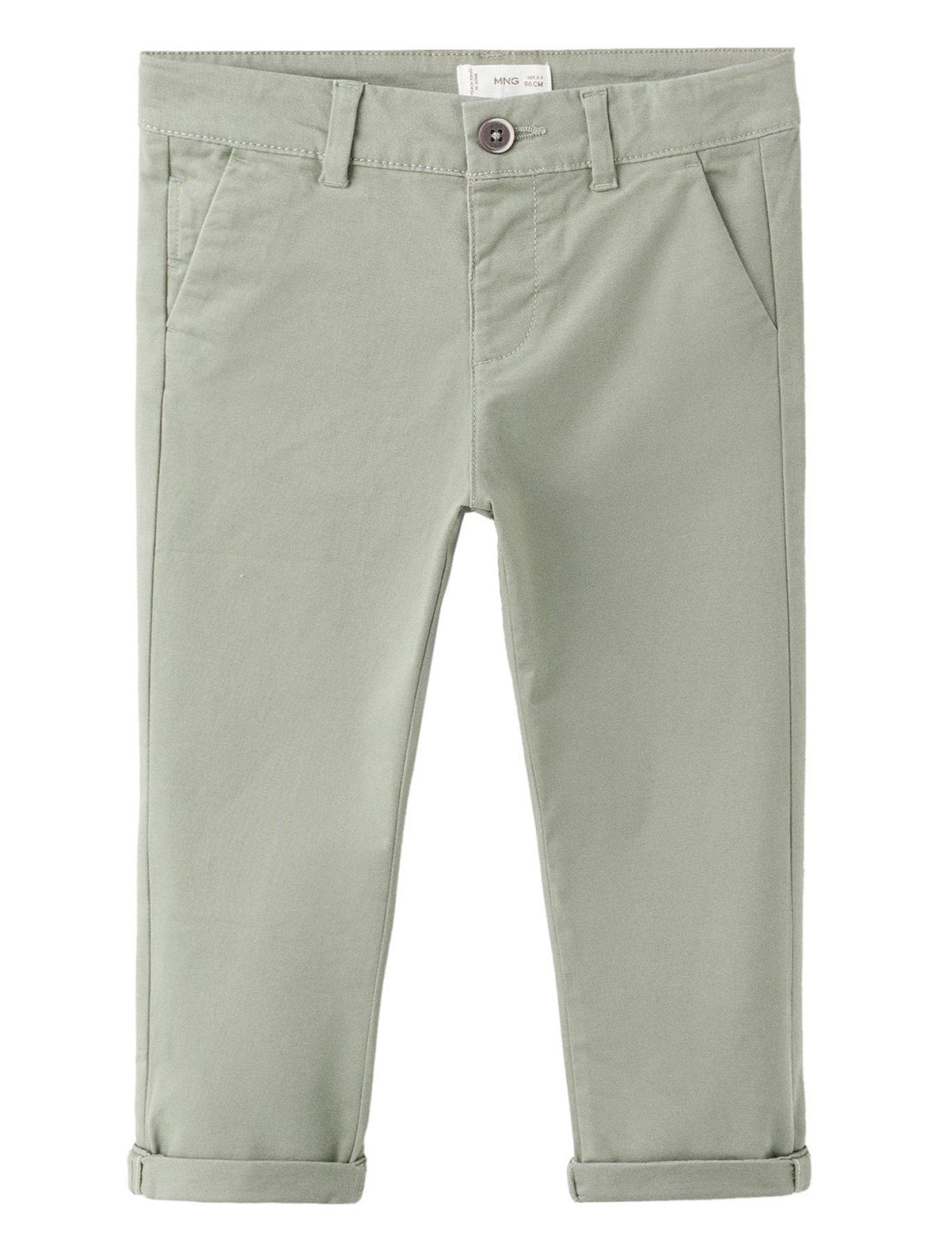 Mango Younger Boys Regular Waist Chinos - Khaki