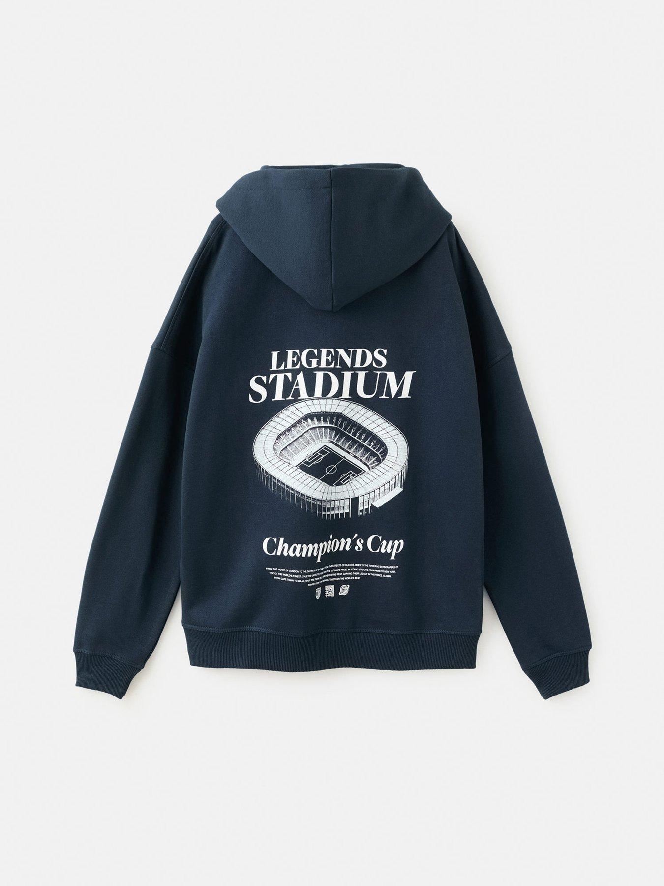 Mango Boys Champions Back Print Hoodie - Navy