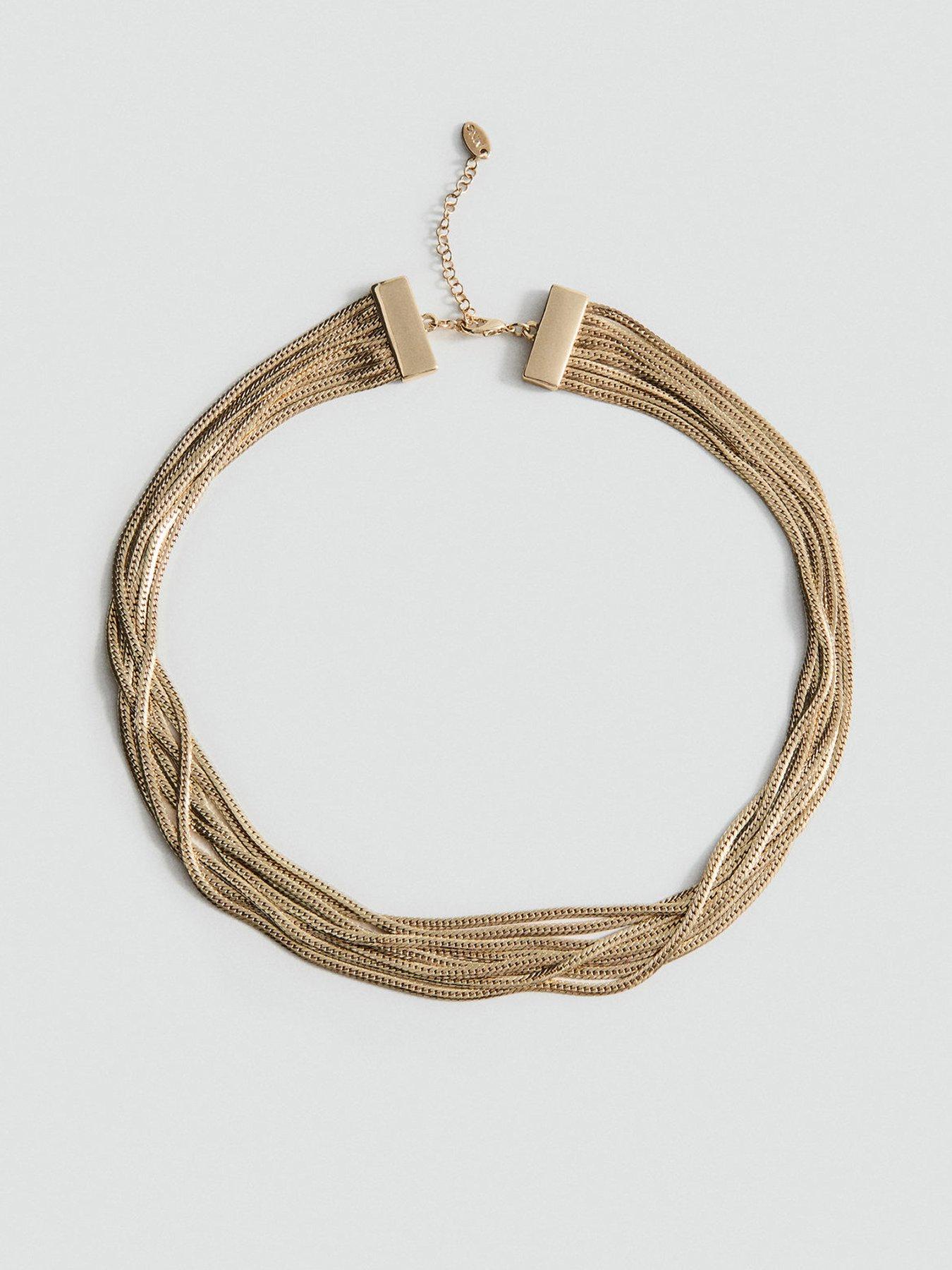 Mango Waterfall Necklace - Gold