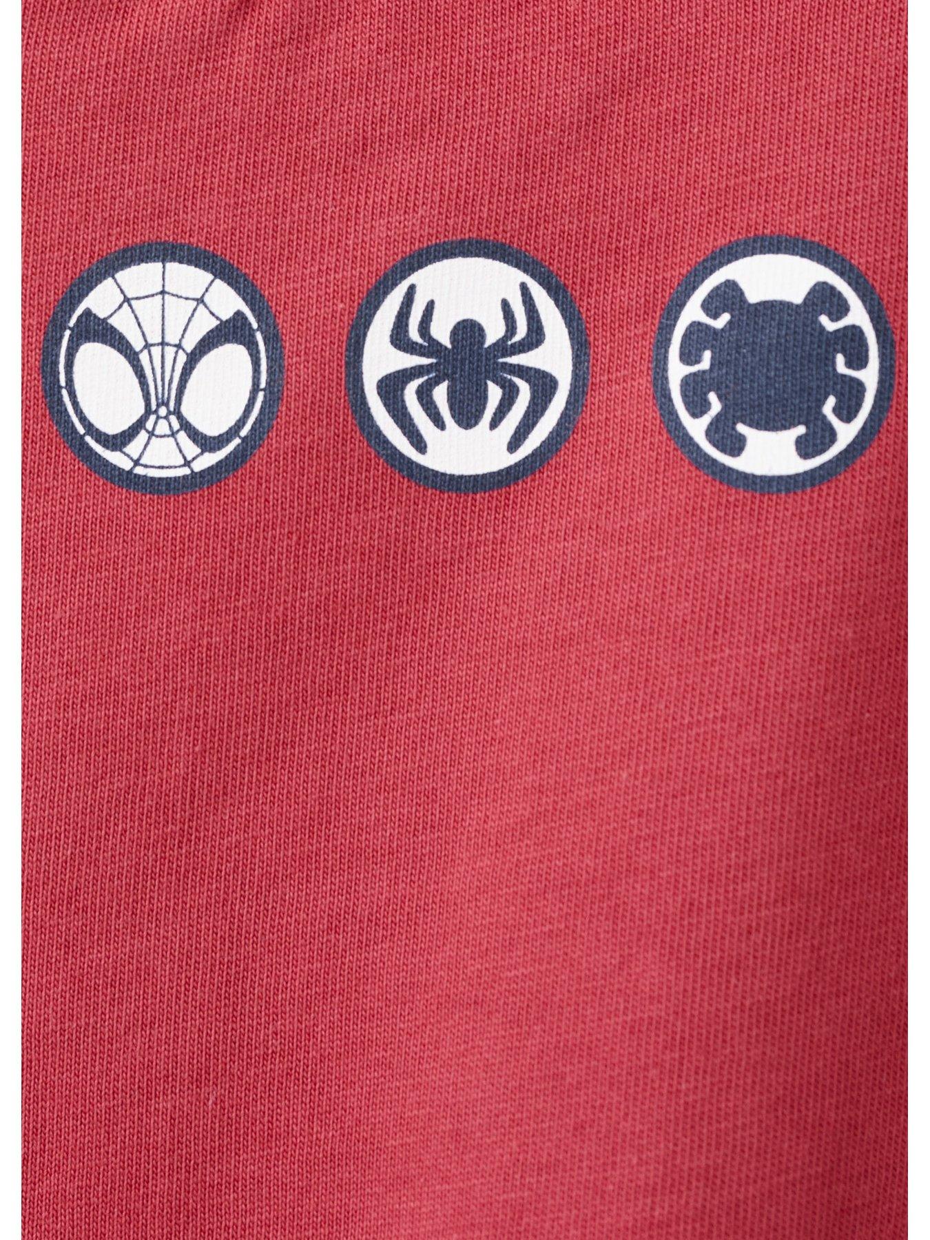 Image 3 of 4 of Mango Younger Boys Spiderman Short Sleeve Graphic T-Shirt - Red