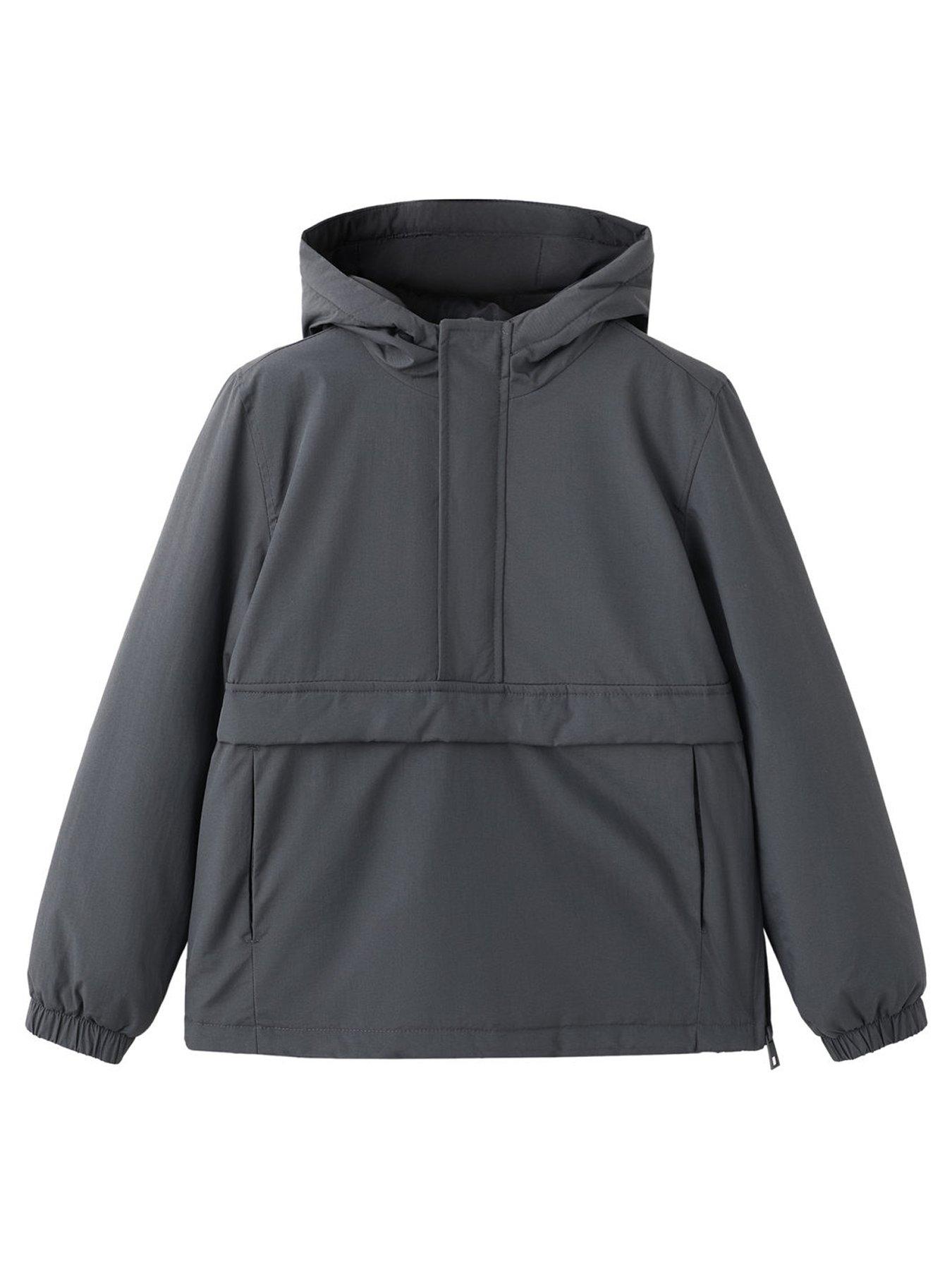 Mango Boys Hooded Jacket - Dark Grey