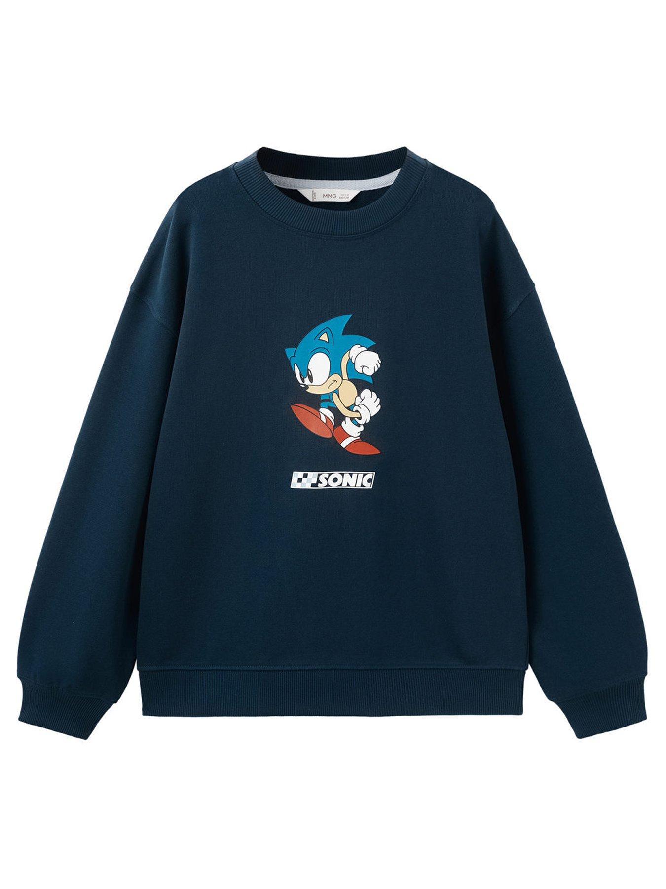 Mango Boys Sonic The Hedgehog Sweatshirt - Navy