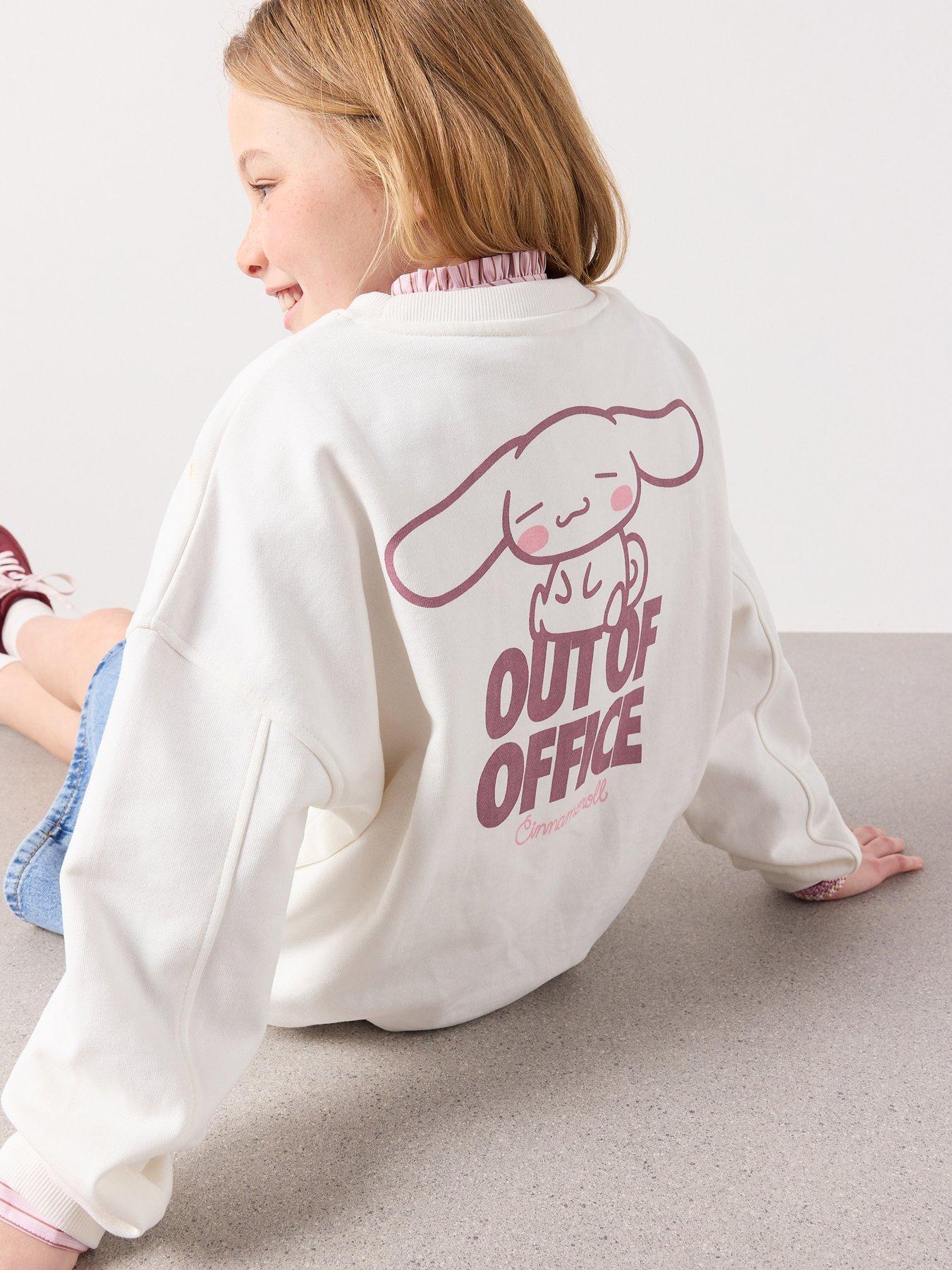 Mango Girls Hello Kitty Print Sweatshirt - Light Cream