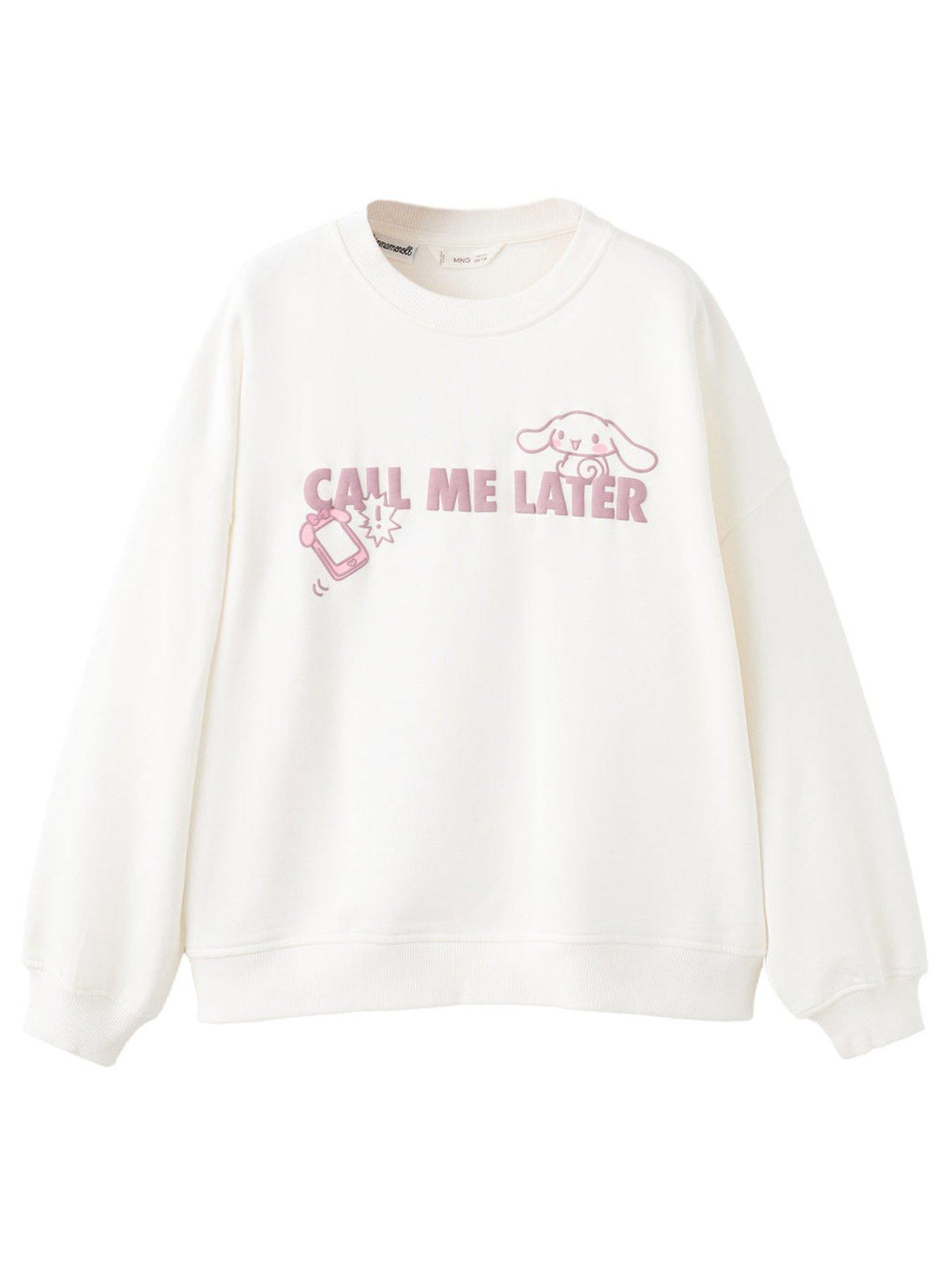 Mango Girls Hello Kitty Print Sweatshirt - Light Cream