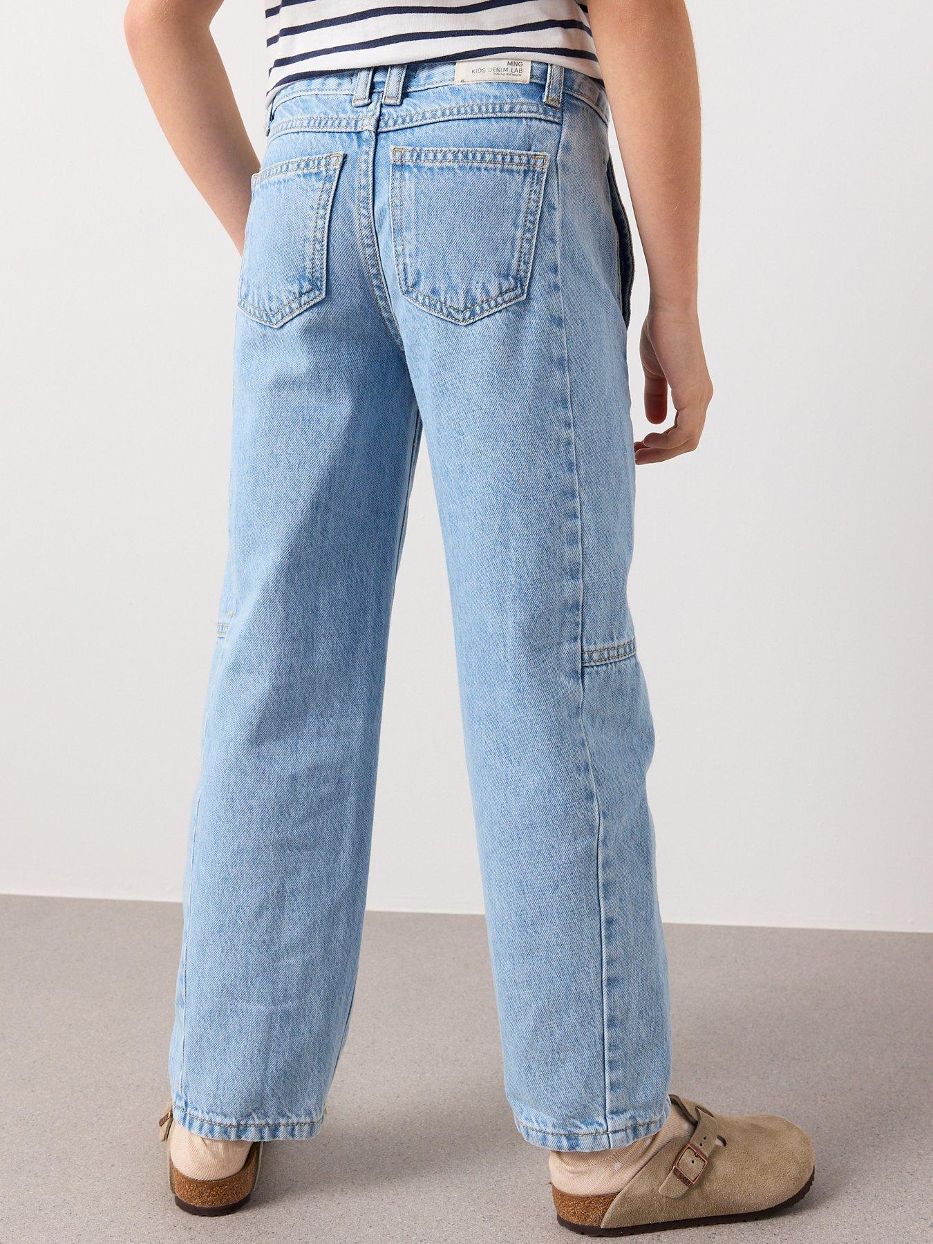 Image 2 of 7 of Mango Girls Balloon Shape Jeans - Blue