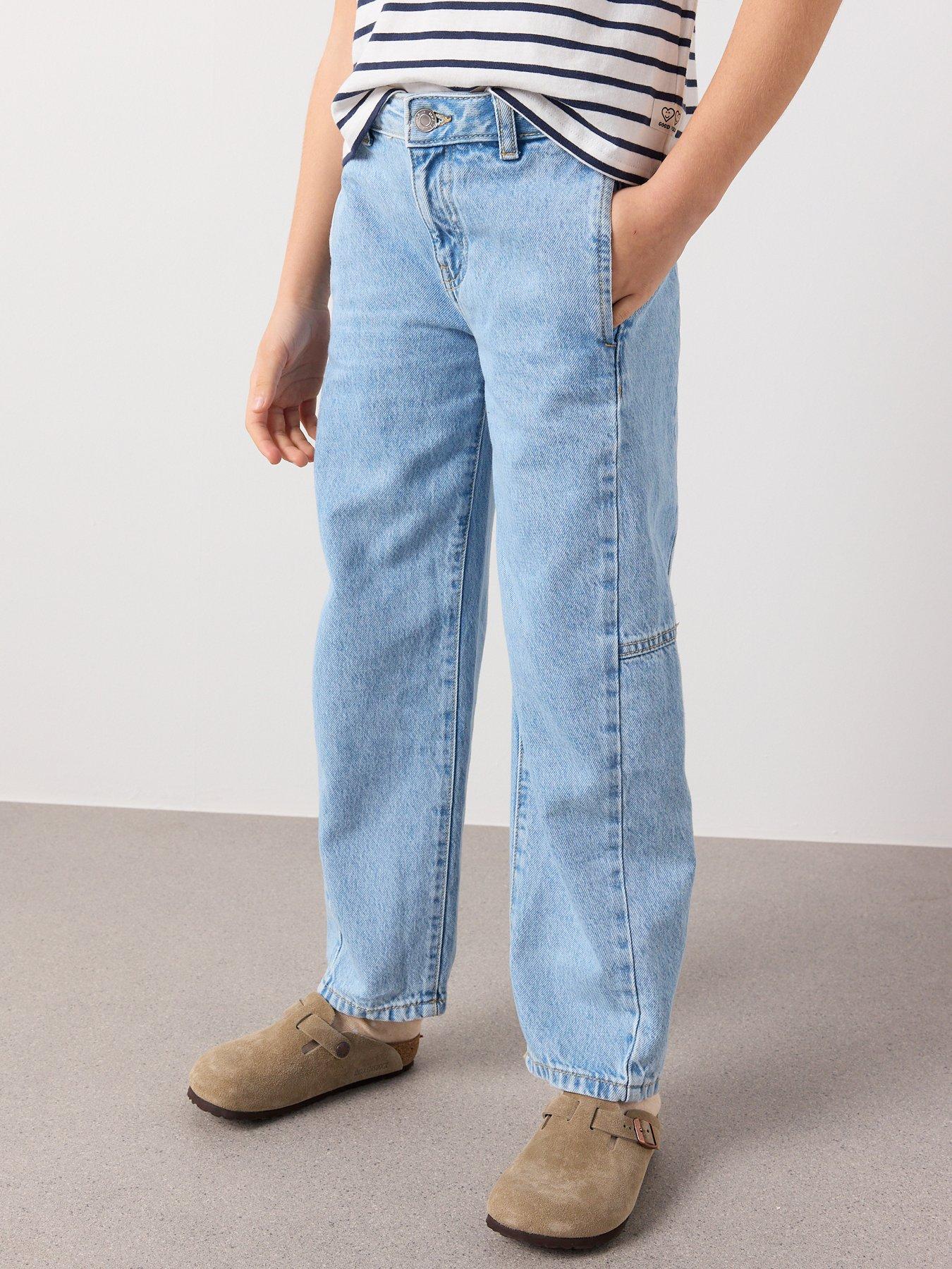 Image 3 of 7 of Mango Girls Balloon Shape Jeans - Blue