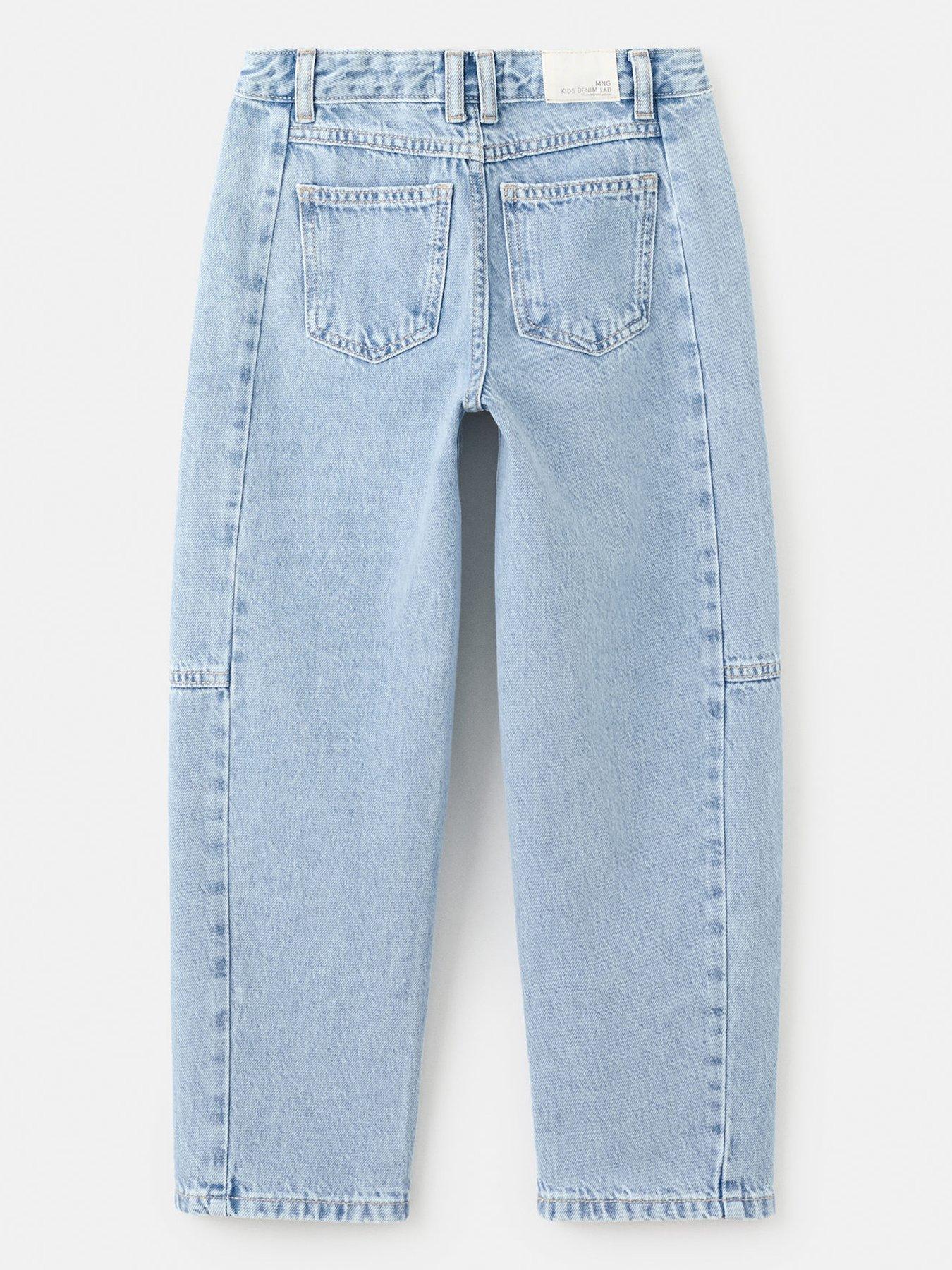Image 2 of 4 of Mango Girls Balloon Shape Jeans - Blue