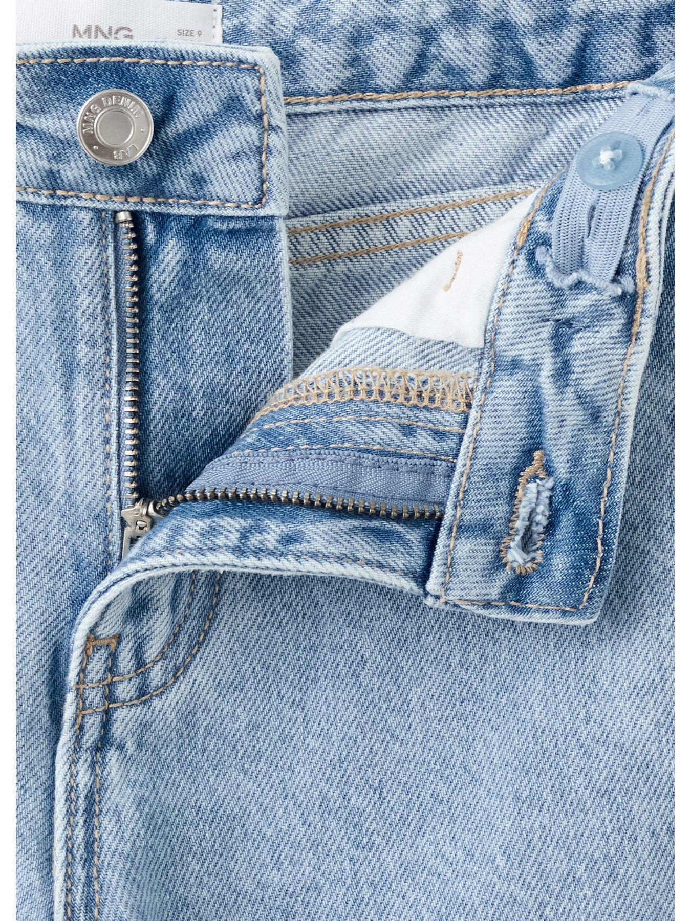 Image 3 of 4 of Mango Girls Balloon Shape Jeans - Blue