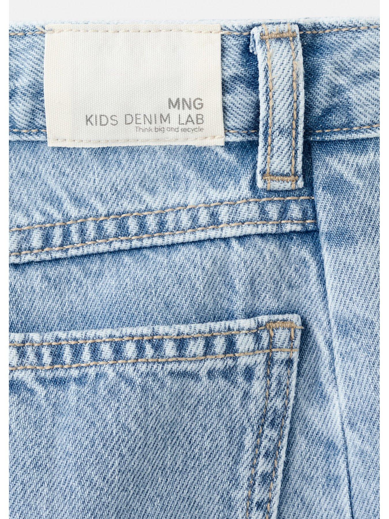 Image 4 of 4 of Mango Girls Balloon Shape Jeans - Blue