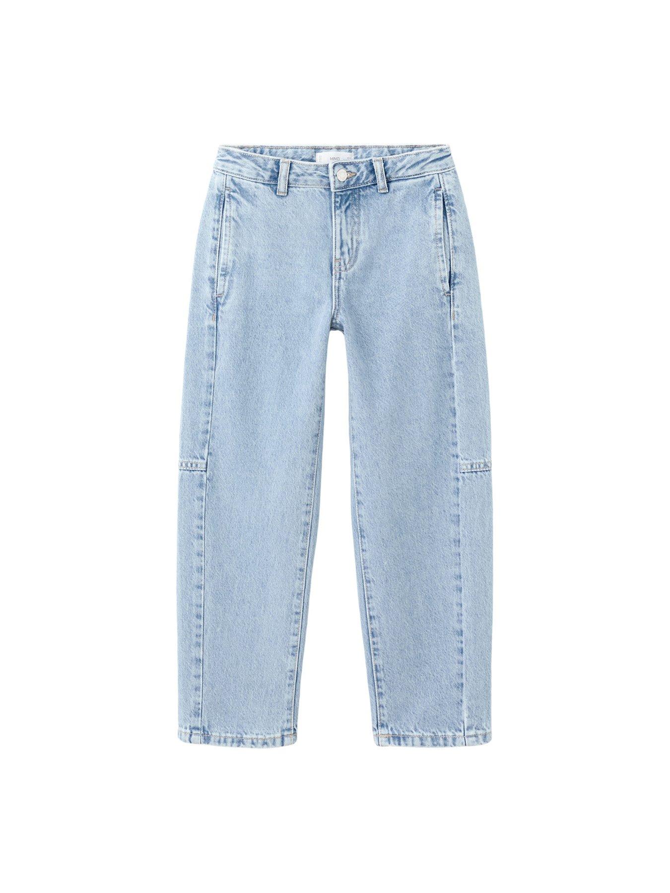 Image 7 of 7 of Mango Girls Balloon Shape Jeans - Blue