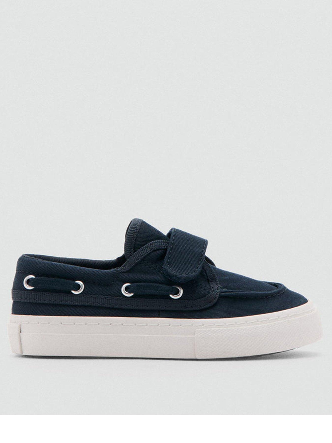 Mango Younger Boys Canvas Boat Shoes - Navy