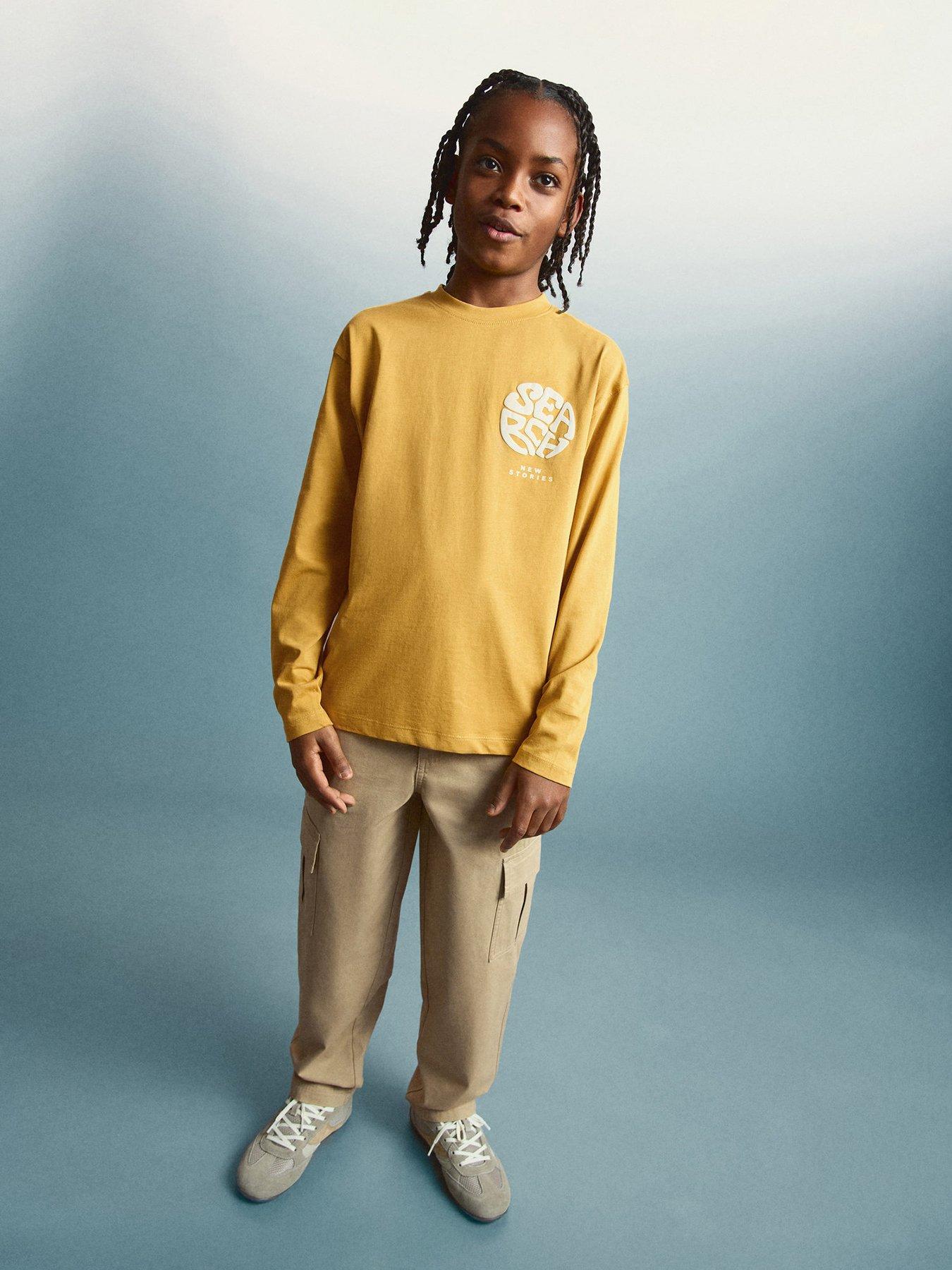 Image 1 of 5 of Mango Boys Combat Trousers - Beige