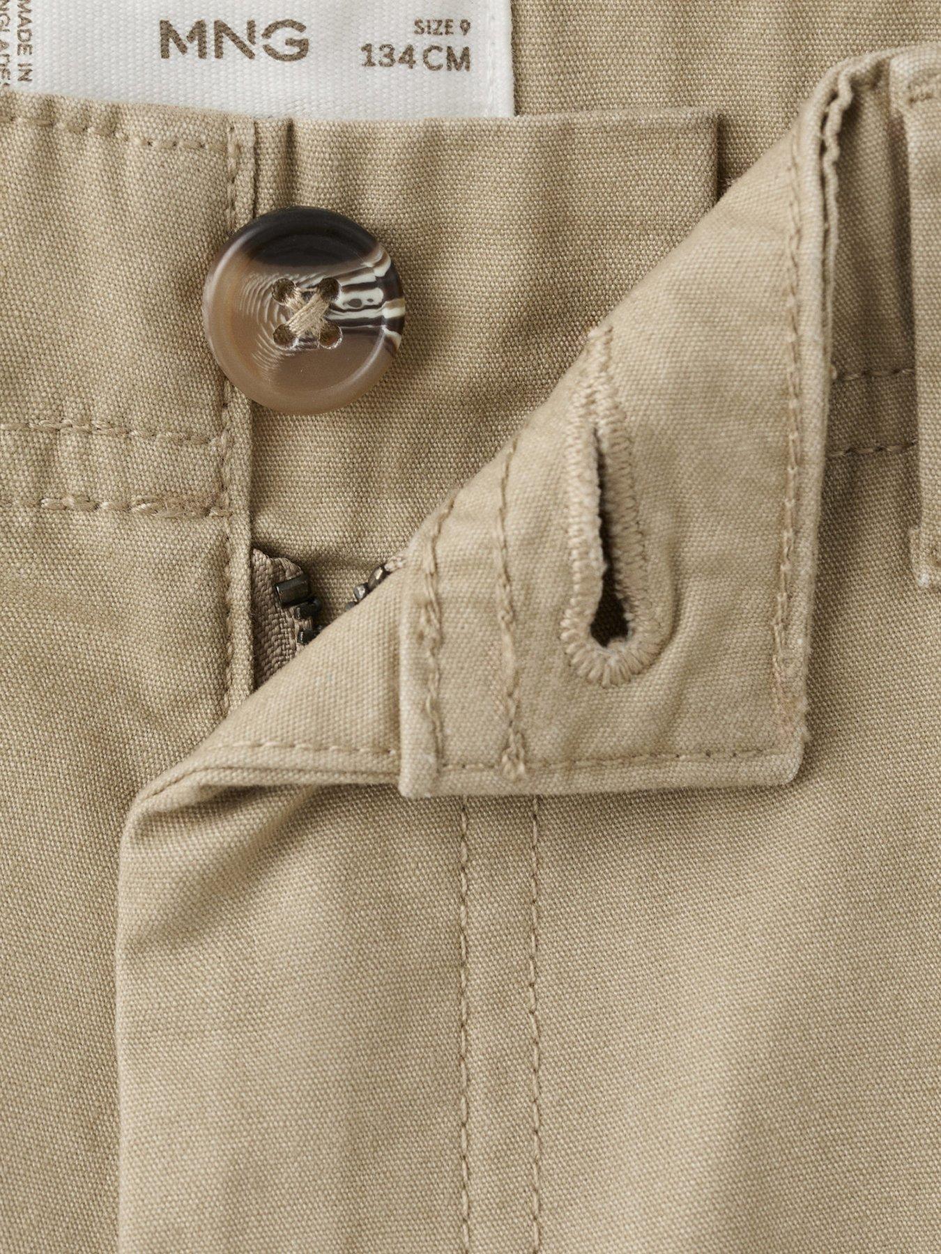Image 4 of 5 of Mango Boys Combat Trousers - Beige