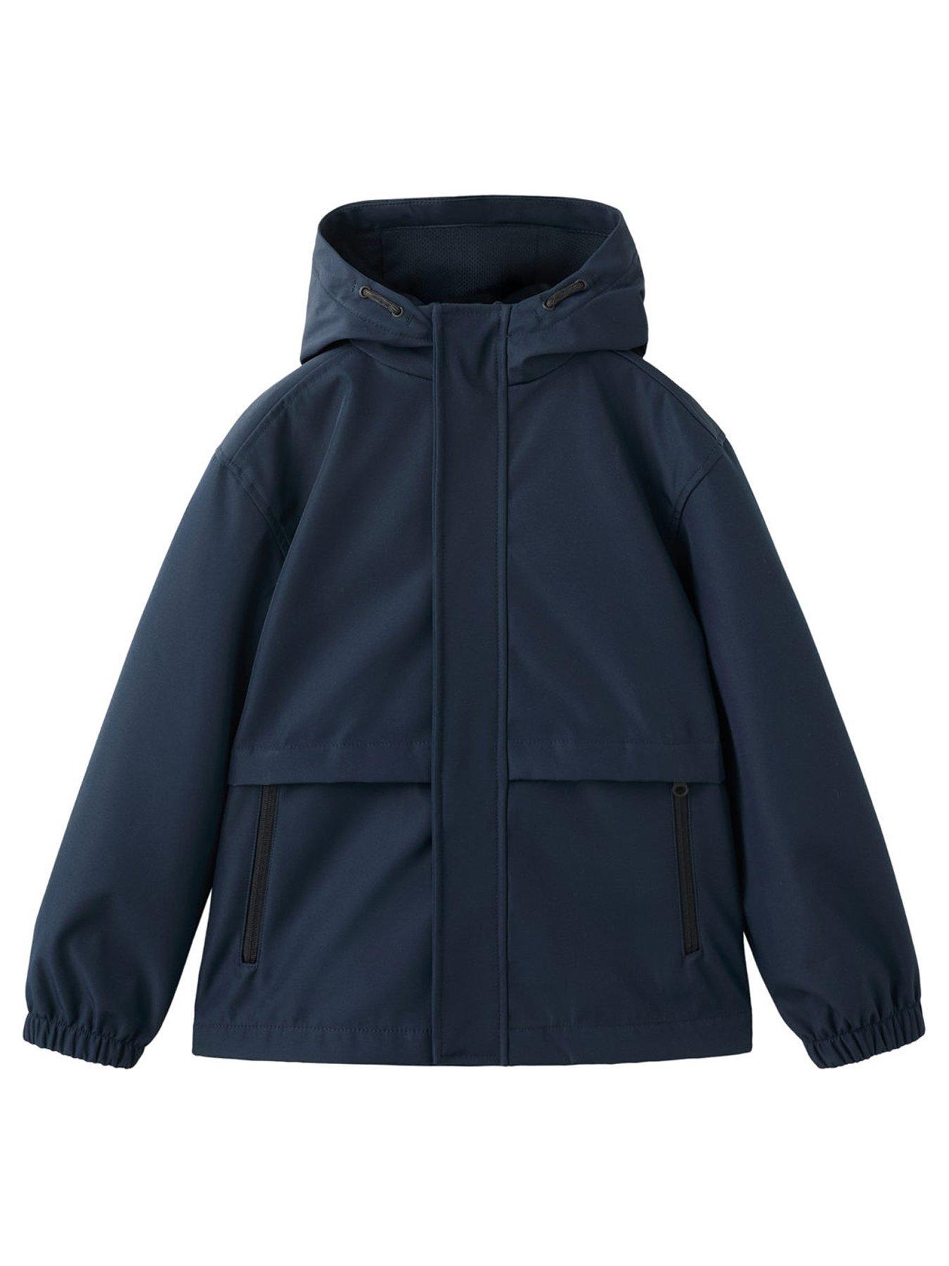 Mango Boys Mid Length Parka Coat - Navy
